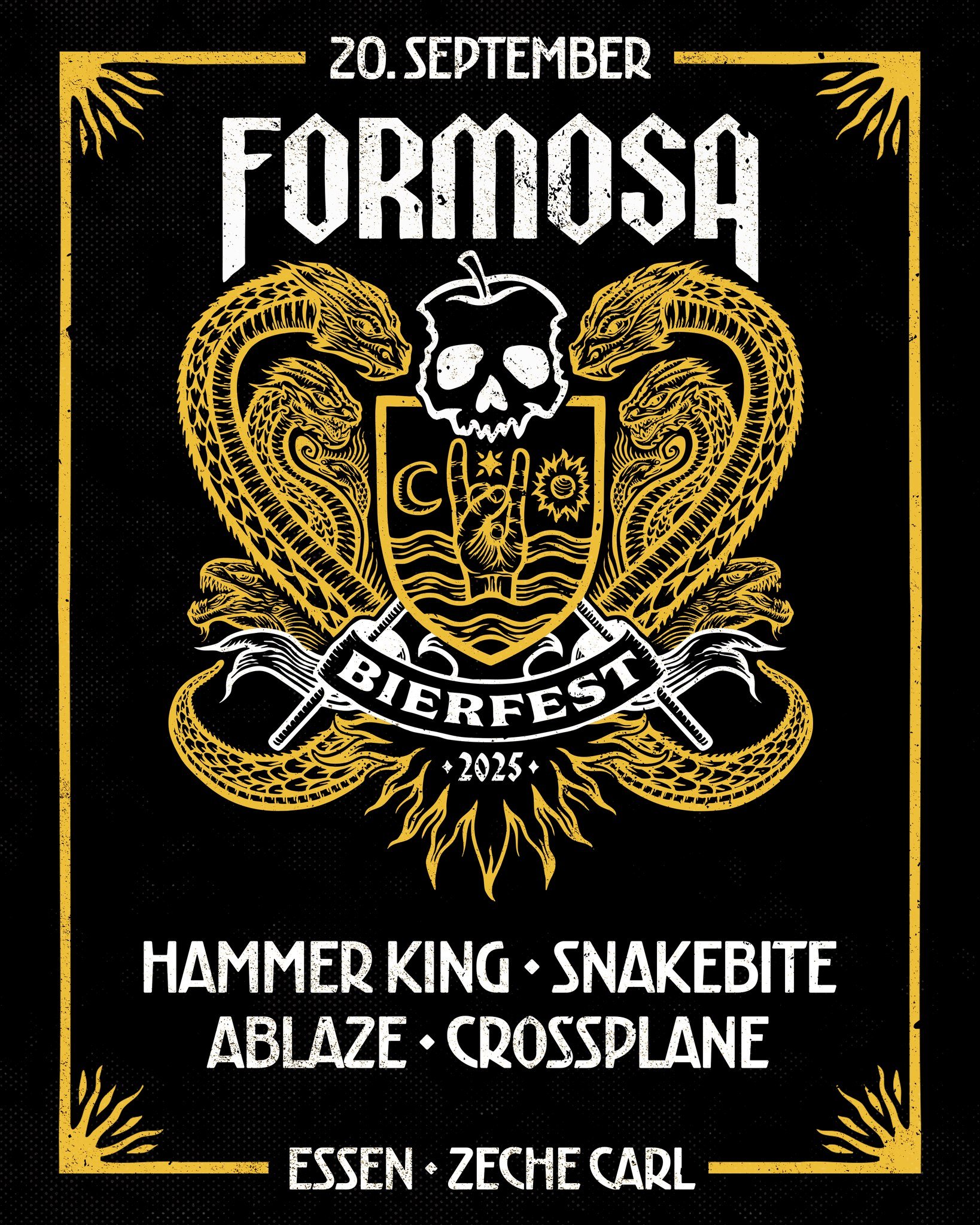 FORMOSA BIERFEST

Samstag, 20.09.24 | Zeche Carl | Einlass &amp; Er&ouml;ffnung Biergarten: 16:00 Uhr | Beginn: 18:00 Uhr | Festival

 VVK: 30&euro; zzgl. Geb&uuml;hren | 5-Freunde-Ticket: 116,66&euro; zzgl. Geb&uuml;hren | AK: tba.

Das Formosa Bier