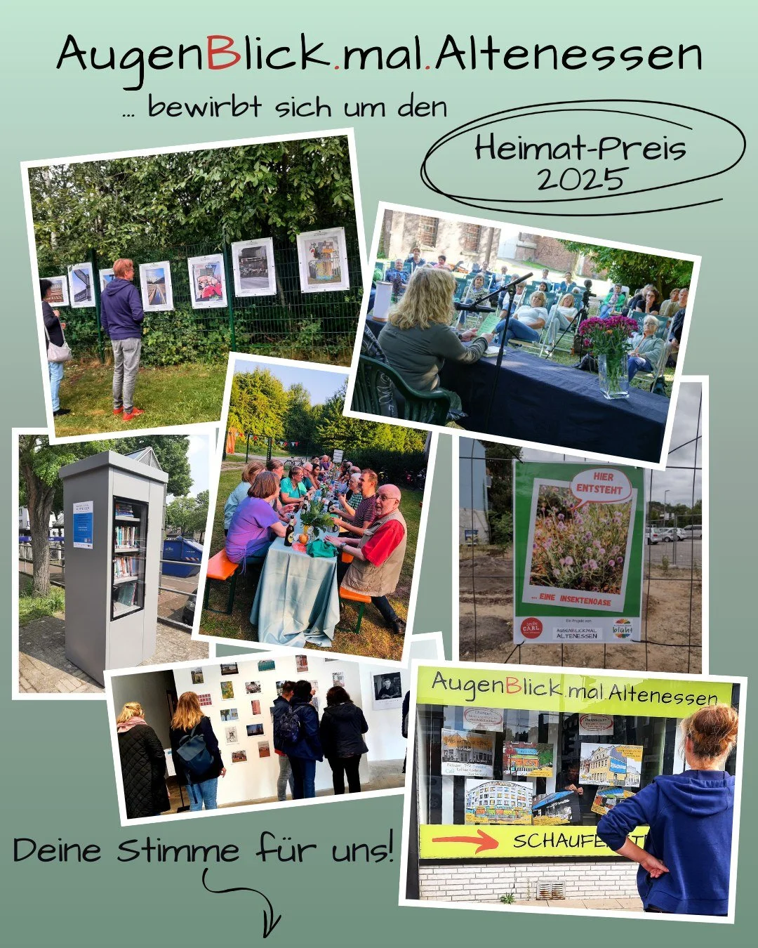 Um das Heimaten in Essen zu f&ouml;rdern, wertsch&auml;tzen und sichtbar zu machen, verleiht die Stadt Essen auch in diesem Jahr den Heimat-Preis. 
Es werden drei Projekte ausgezeichnet &ndash; mit einer F&ouml;rdersumme von insgesamt 15.000 Euro.

 