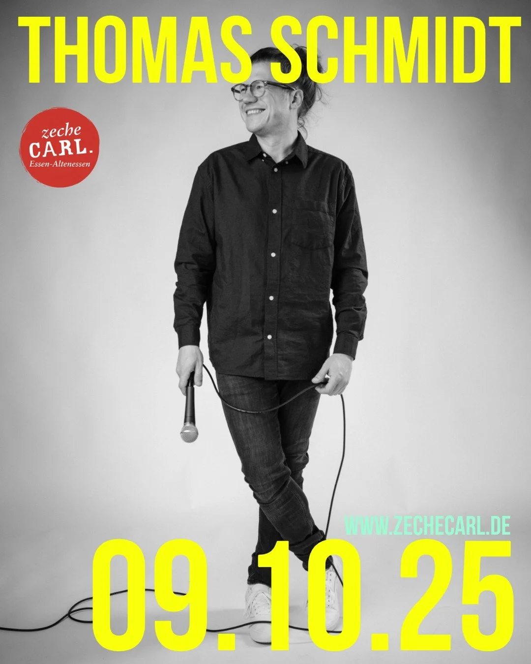 THOMAS SCHMIDT

Bitter Sweet Sympathy &ndash; Ein Feuerwerk aus Humor und Melancholie 

Donnerstag, 09.10.25 | Zeche Carl | Einlass: 19:00 Uhr | Beginn: 20:00 Uhr | Comedy

VVK: 19&euro; zzgl. Geb&uuml;hren | AK: 25&euro;

Der renommierte deutsche St