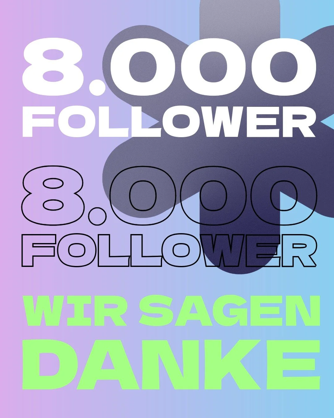 8K Instagram-Follower! 
WIR SAGEN DANKE! 
Danke, dass ihr euch f&uuml;r Kulturangebote und Begegnungsst&auml;tten interessiert! 
Ladet gerne eure Freund:innen, Bekannte, Familie, Kolleg:innen ein uns auch zu folgen und Kultur im Essener Norden mitzug