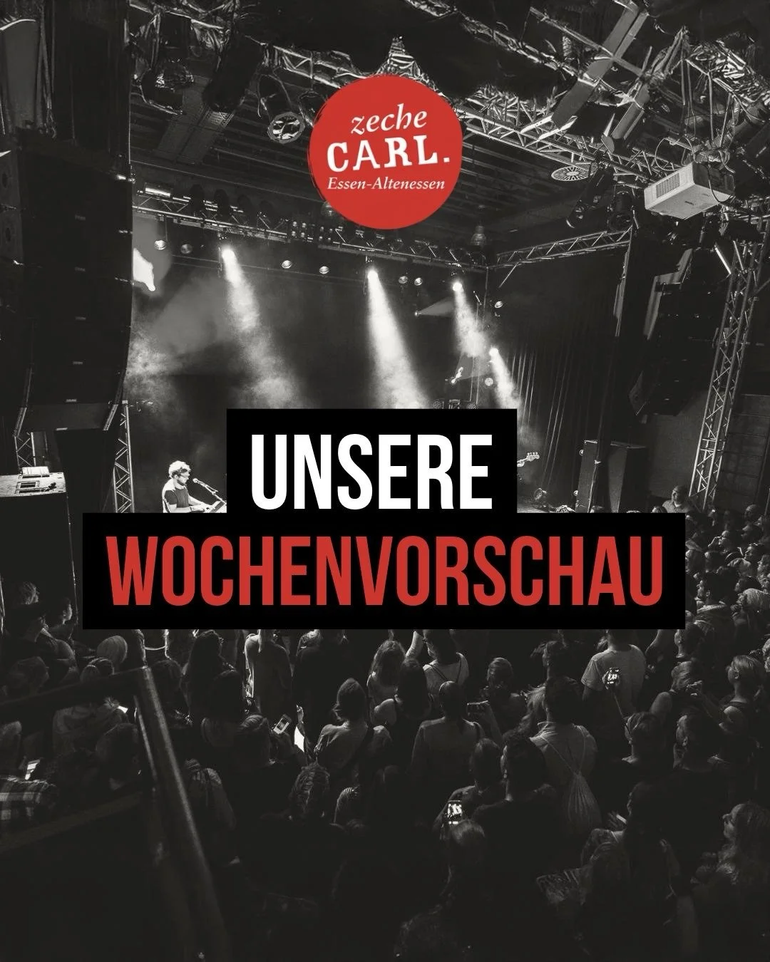 Diese Woche in der Zeche Carl: 

Mittwoch der 26.1125 kommt &bdquo;Der Physiopath&ldquo; zu uns und erfrischt uns mit Wissen und Erkenntnissen aus der Medizin. die Show ist bereits ausverkauft! 

Donnerstag wird&rsquo;s schaurig mit dem True-Crime Po