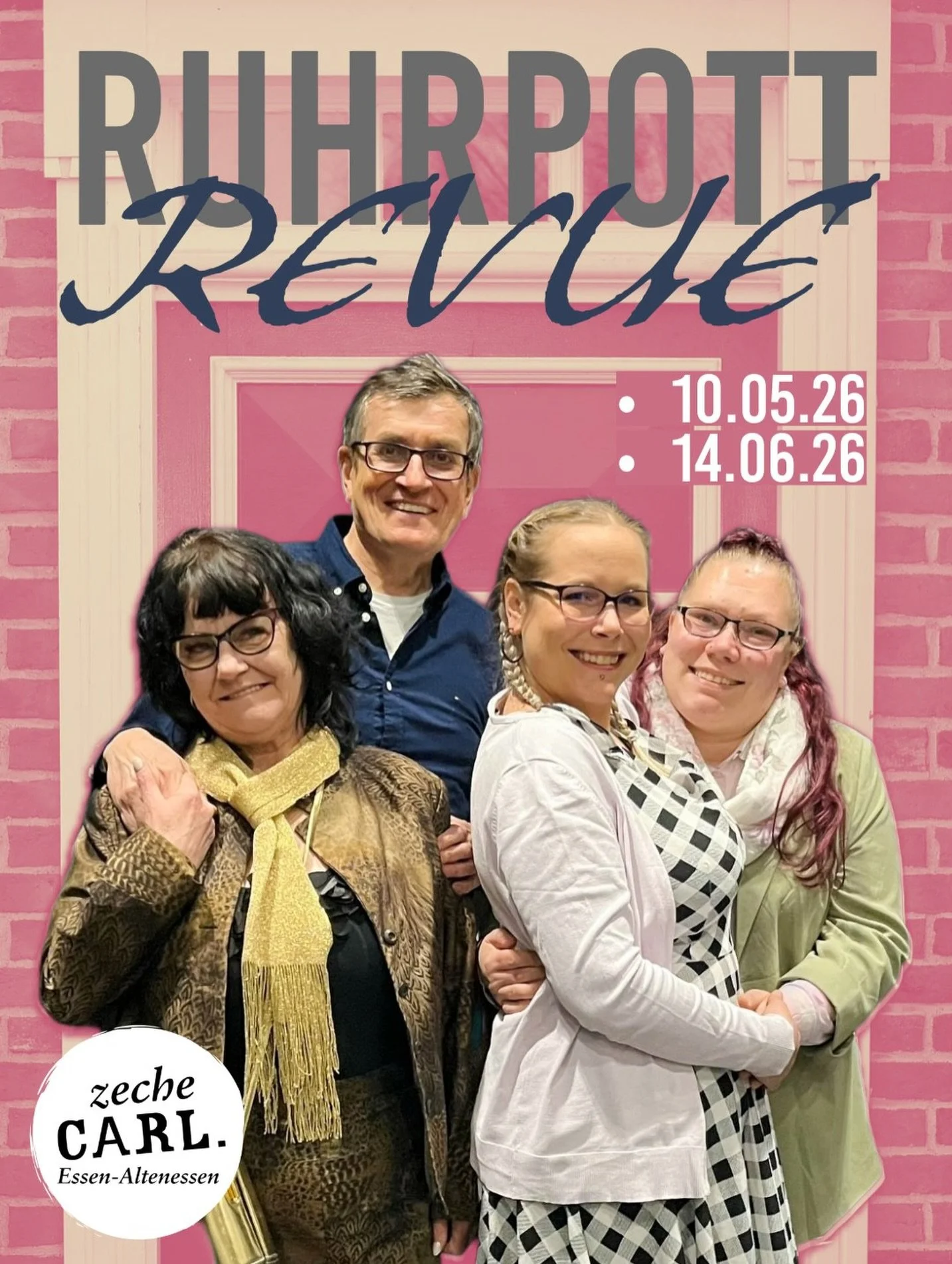 Wohnung gesucht! Trubel in der Bertholdstra&szlig;e

Sonntag, 10.05.26 | Zeche Carl | Einlass: 16:00 Uhr | Beginn: 17:00 Uhr | Theater
&amp;
Sonntag, 14.06.26 | Zeche Carl | Einlass: 16:00 Uhr | Beginn: 17:00 Uhr | Theater

VVK: 20&euro; / erm&auml;&