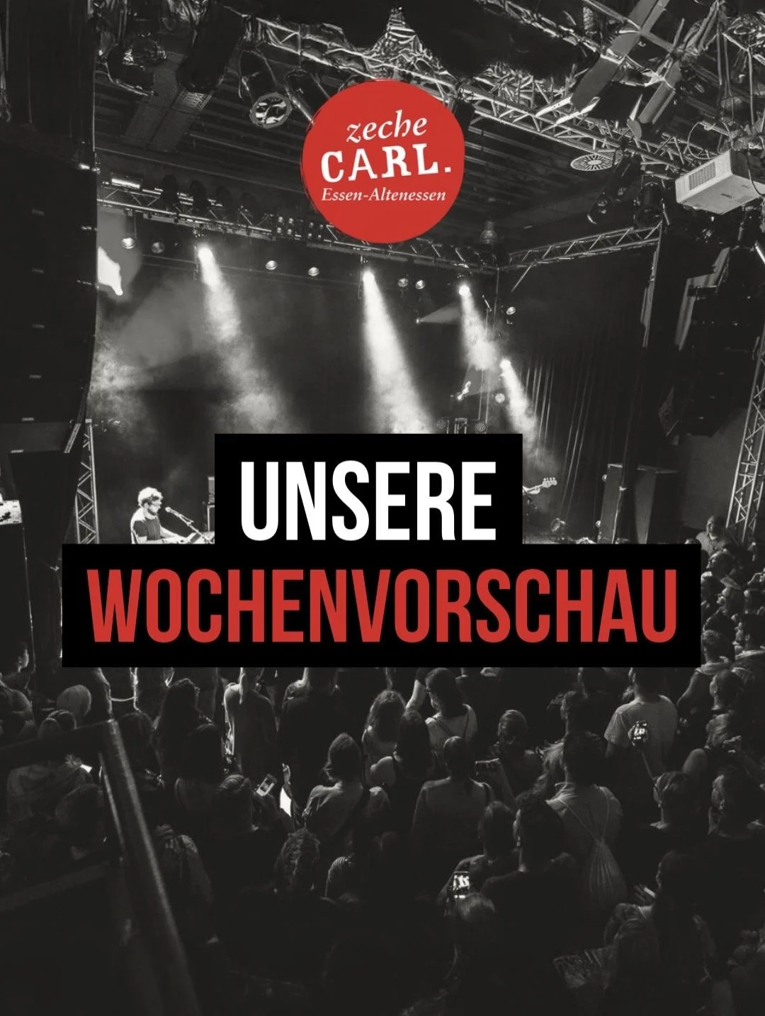 Diese Woche in der Zeche Carl: 

Sven Bensmann erheitert unsere Gem&uuml;ter am 06.03.26 in der Weststadthalle. Die Veranstaltung ist leider bereits ausverkauft!

Am gleichen Abend steigt daf&uuml;r aber wieder unsere 80er90er-Party bei uns in der Ze