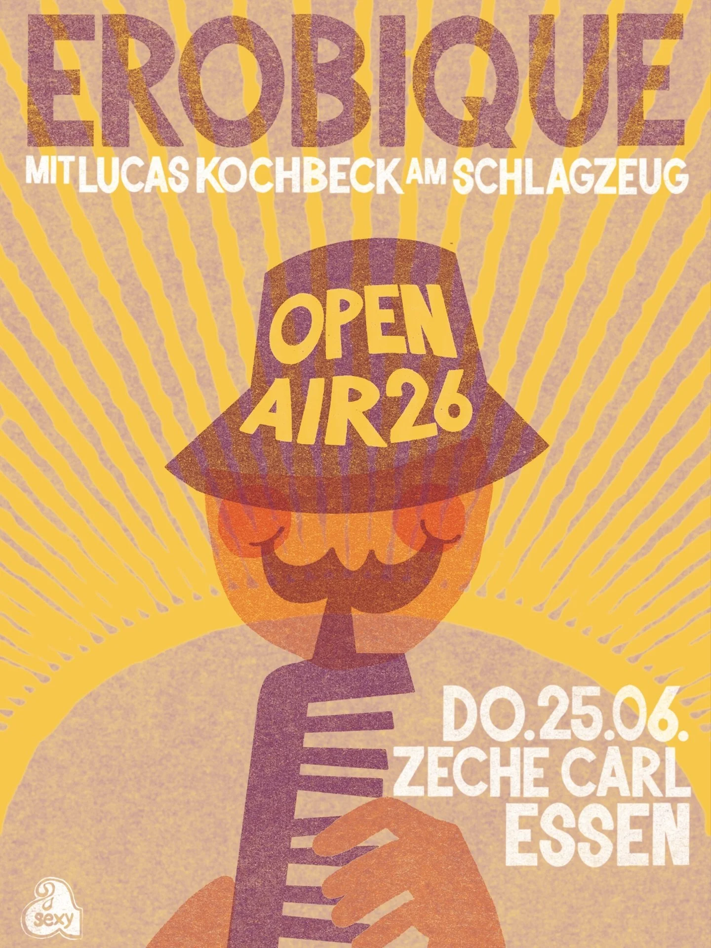 Sommer im Garten - Erobique

Donnerstag, 25.06.26 | Zeche Carl | Einlass: 18:00 Uhr | Beginn: 19:00 Uhr | Konzert
VVK: 37&euro; zzgl. Geb&uuml;hren | AK: 45&euro;

mit Lucas Kochbeck am Schlagzeug

Erobique ist das einzigartige Disco-Ph&auml;nomen vo