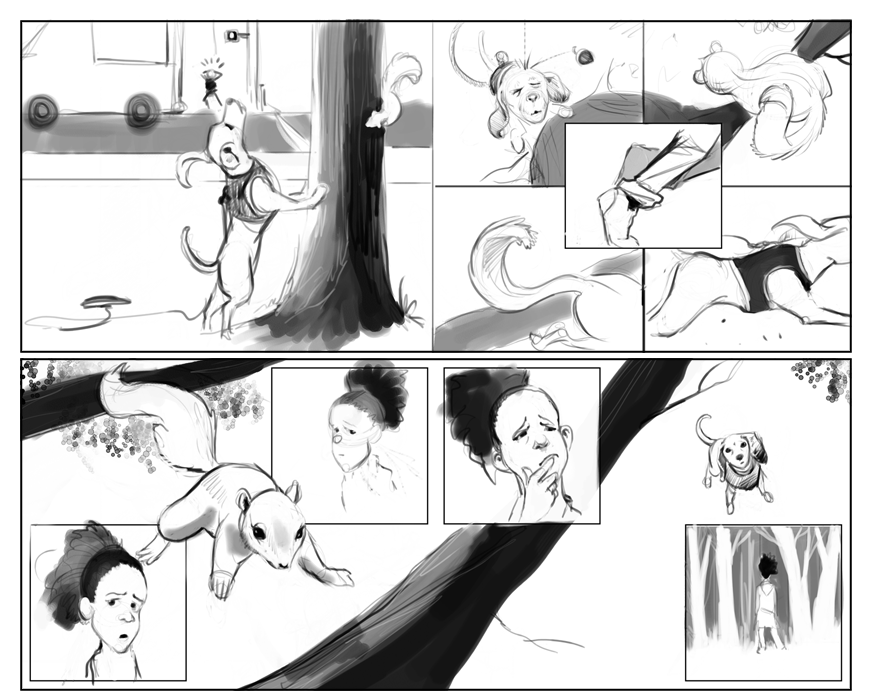 Dog Days rough (ruff?) concept page 3