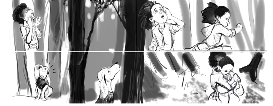 Dog Days rough (ruff?) concept page 4