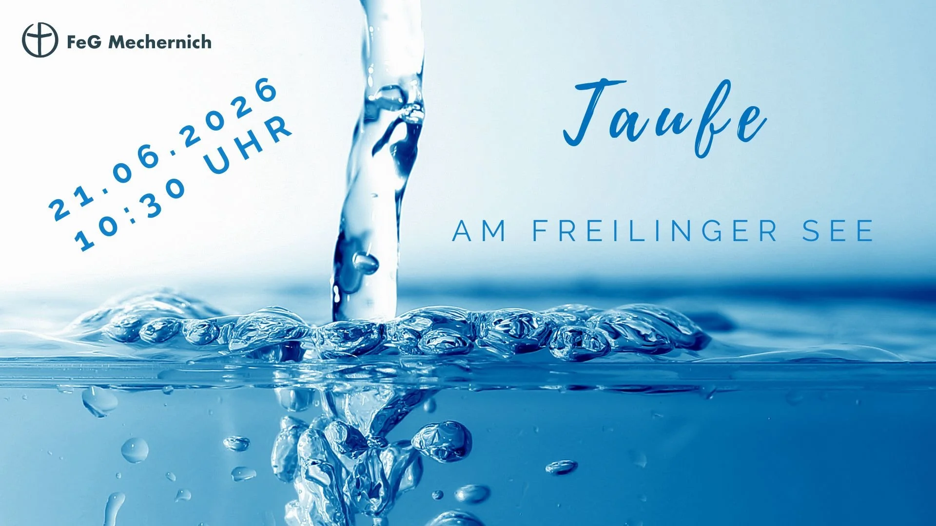 Taufe am Freilinger See