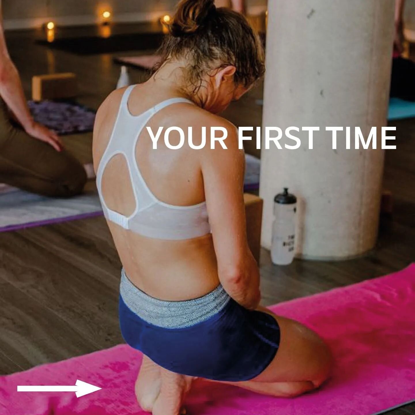 Your first class might seem a bit intimidating, but we're here to guide you through every step of the way. 🧘&zwj;♀💫 Swipe for tips for your first time at the studio ➡

👚 What to Wear: Dress comfortably in gym-like clothing that can handle sweat.
?