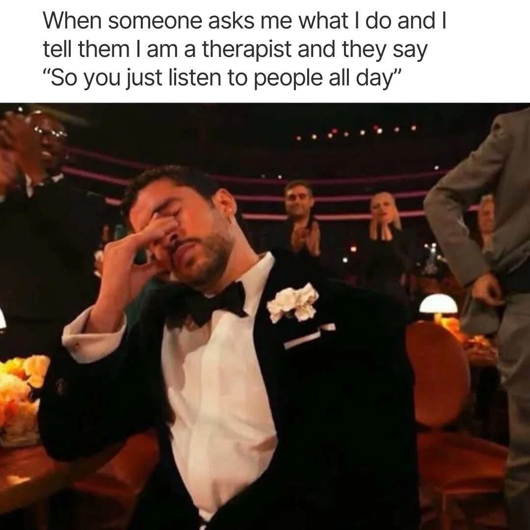 Therapist facing meme fun 😂 #badbunnypr #badbunnymeme #therapistmemes #latinatherapist