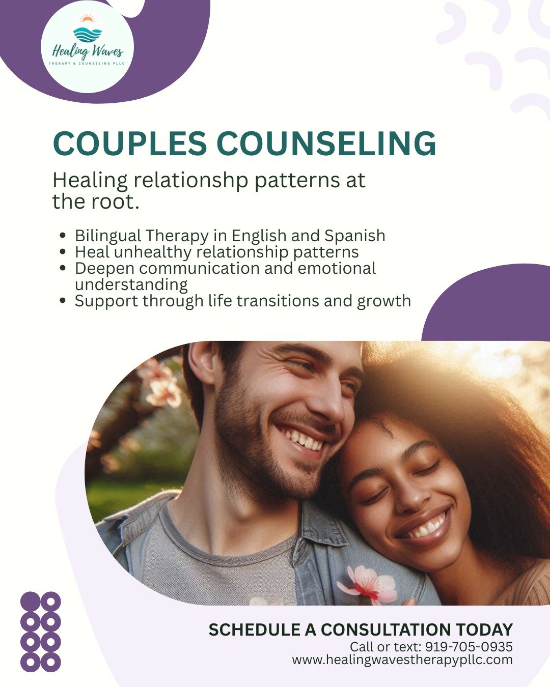 Every relationship goes through difficult seasons. Communication can become harder, the same arguments repeat, or life transitions create stress between partners.

Couples counseling can help you slow down, understand each other more deeply, and rebu