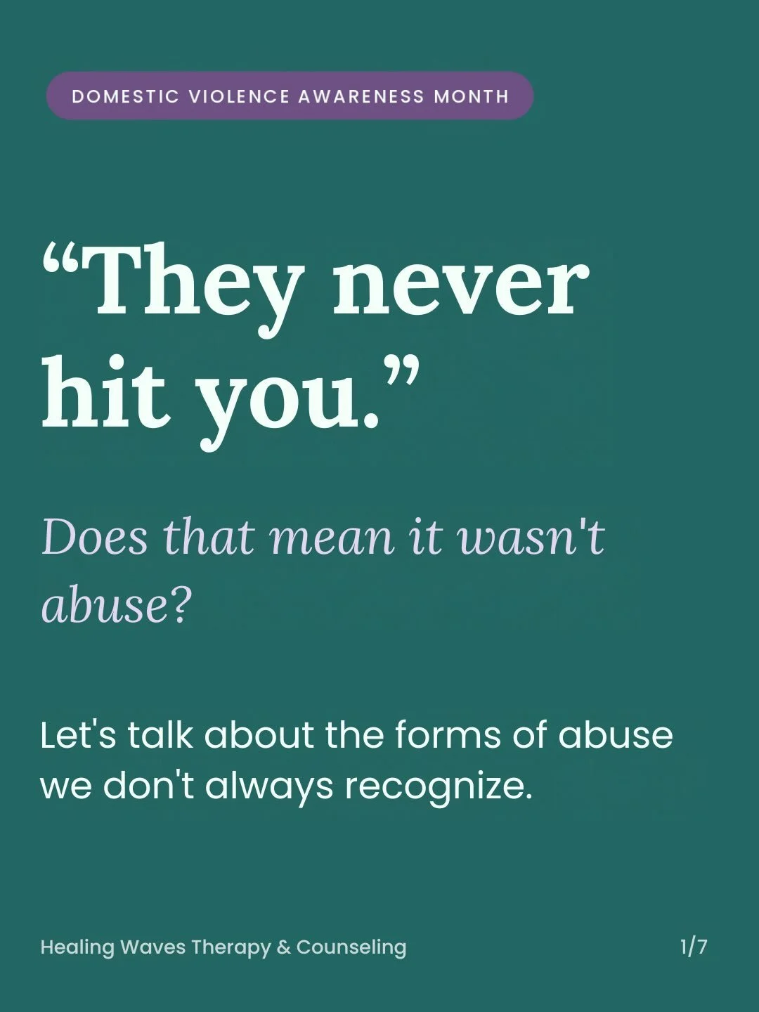 Physical violence isn&rsquo;t the only form of domestic abuse.

Emotional abuse, intimidation, manipulation, and coercive control can leave lasting effects on a person&rsquo;s confidence, sense of safety, and emotional well-being.

During Domestic Vi