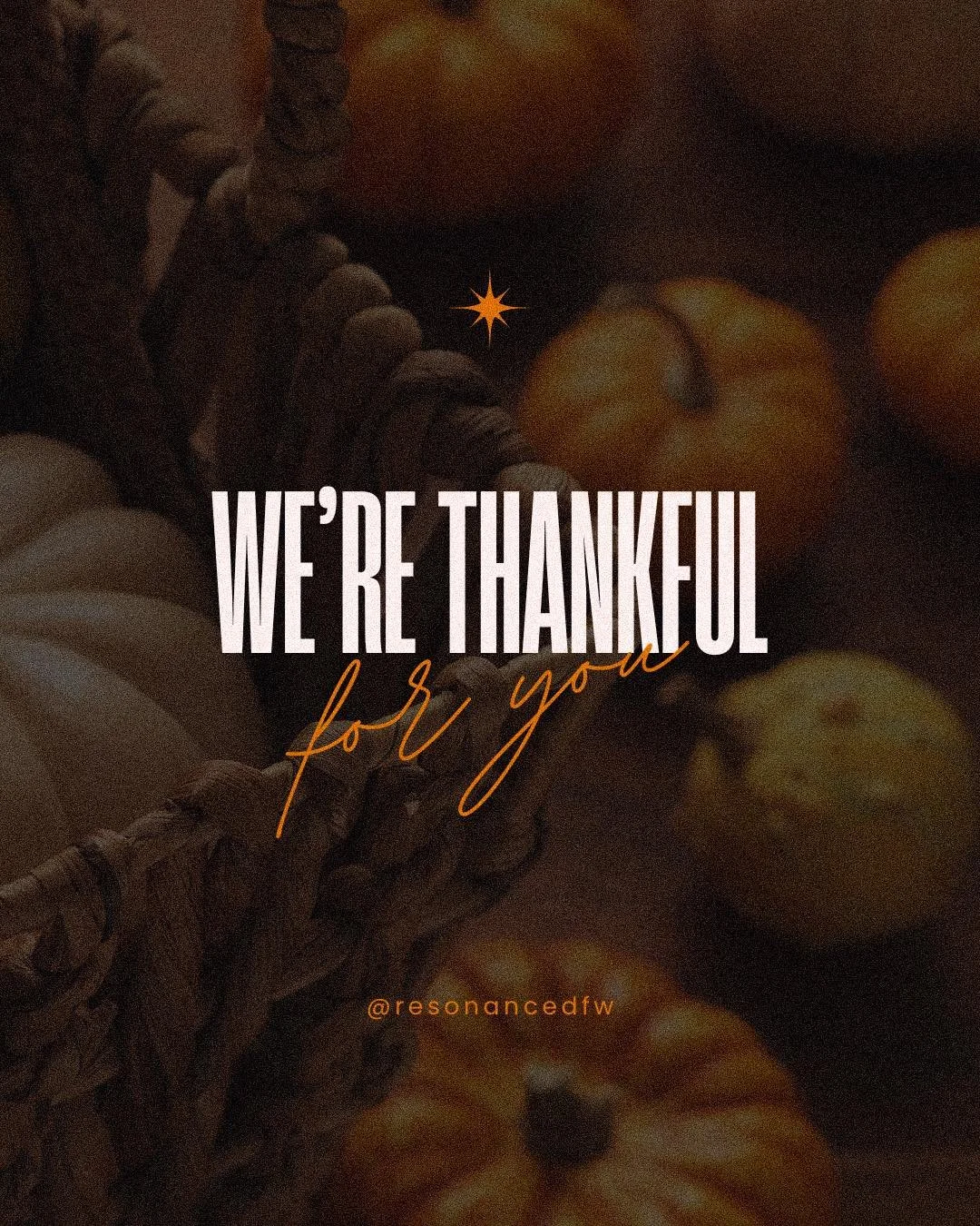 Happy Thanksgiving, Resonance Family🧡
