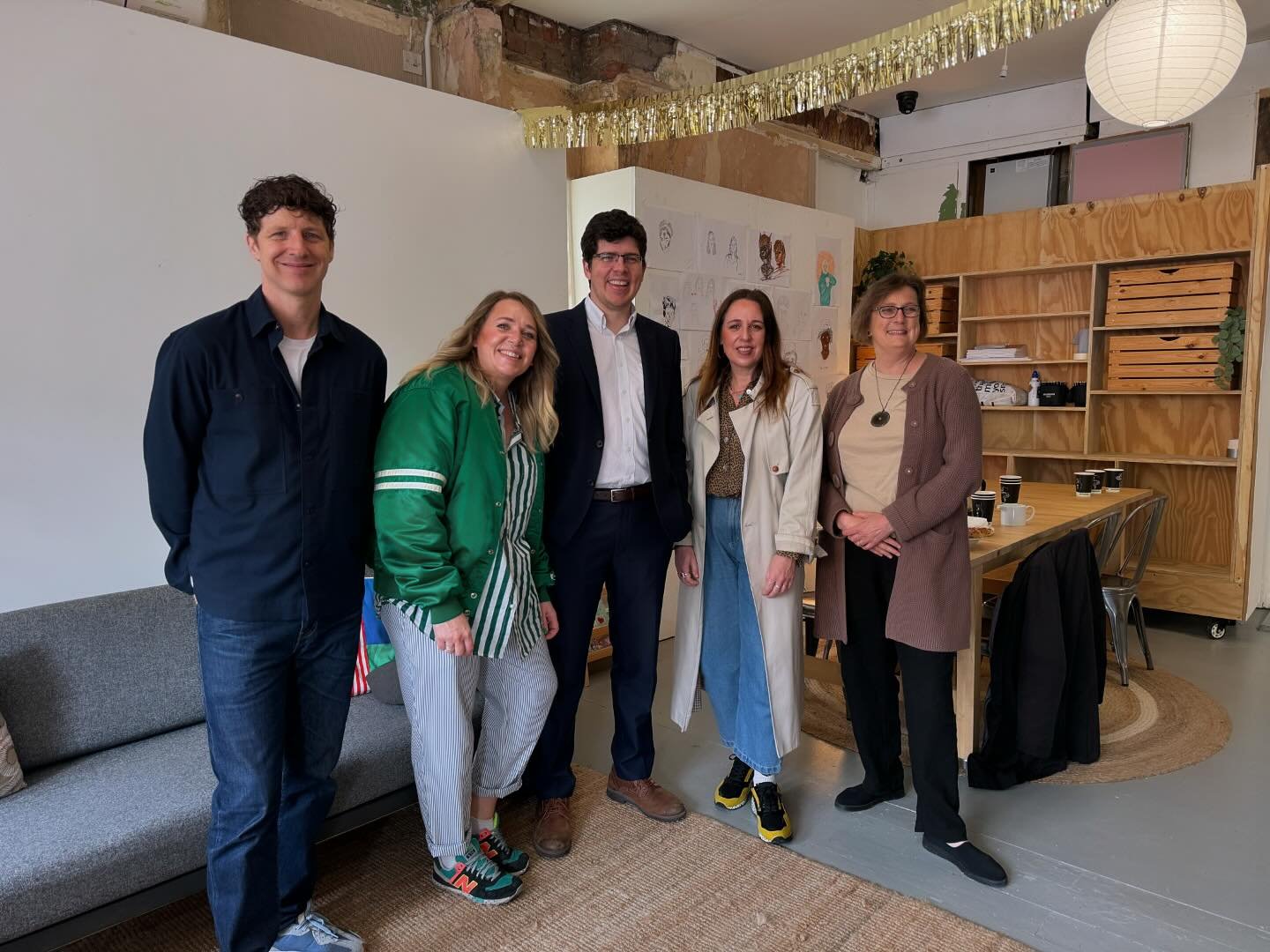 💫Welcoming our local councillors Leonora Thomson, Caro Wild &amp; Huw Thomas to our new studio space! 💫
It was a pleasure to give them a tour of our new ground floor, music venue, and introduce them to our amazing studio members. Together, we are e