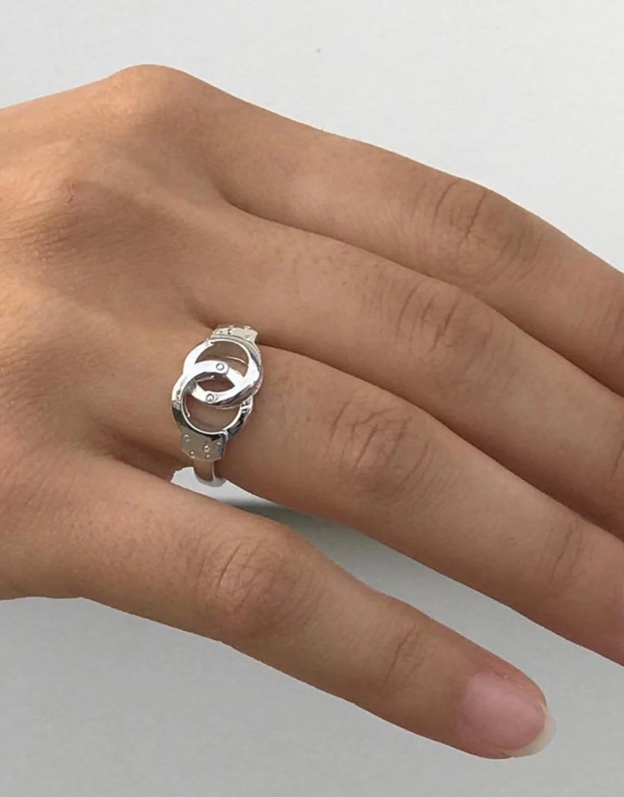 Sterling Silver Handcuff Ring