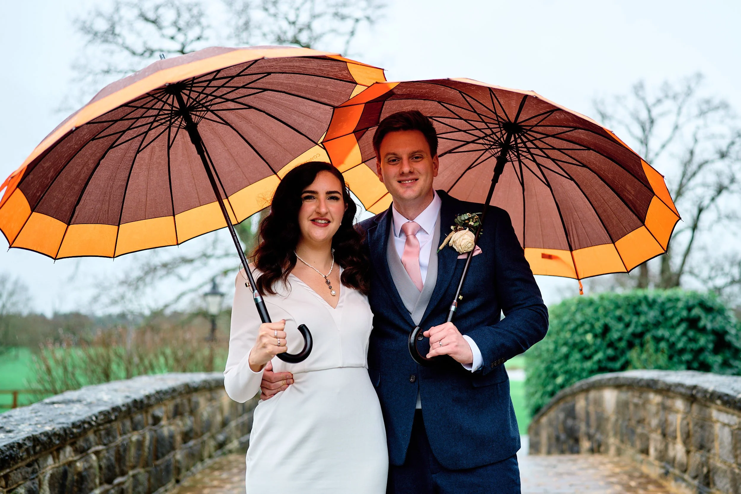 Magical Rainy Wedding: David and Hannah's Unforgettable Day at Windsor Guildhall and Coworth Park