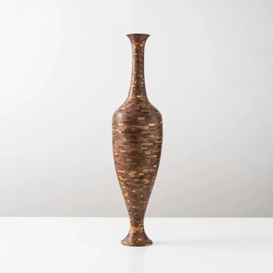 Stacked Walnut Amphora, 2024
