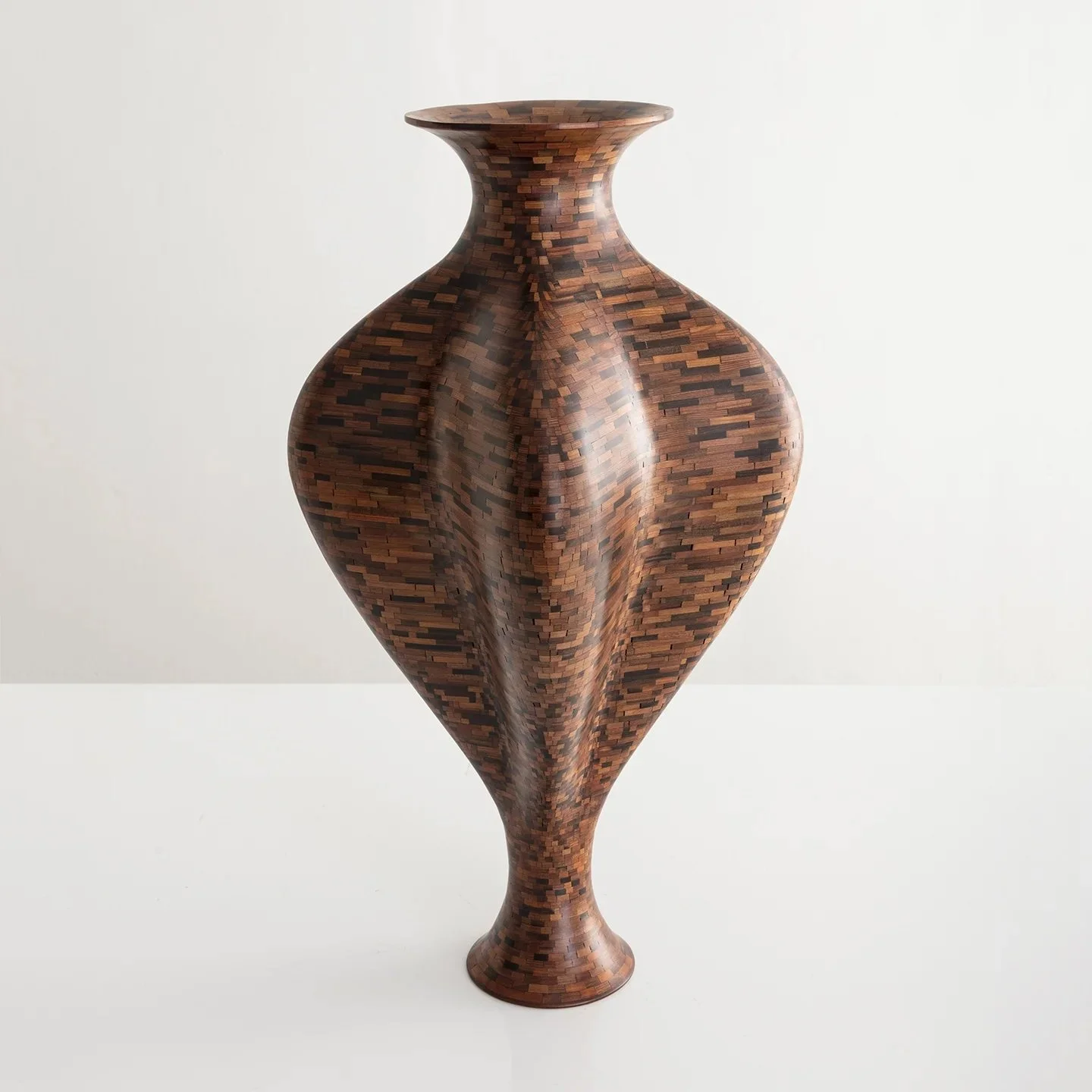 STACKED California Redwood Scalloped Vase, 2017