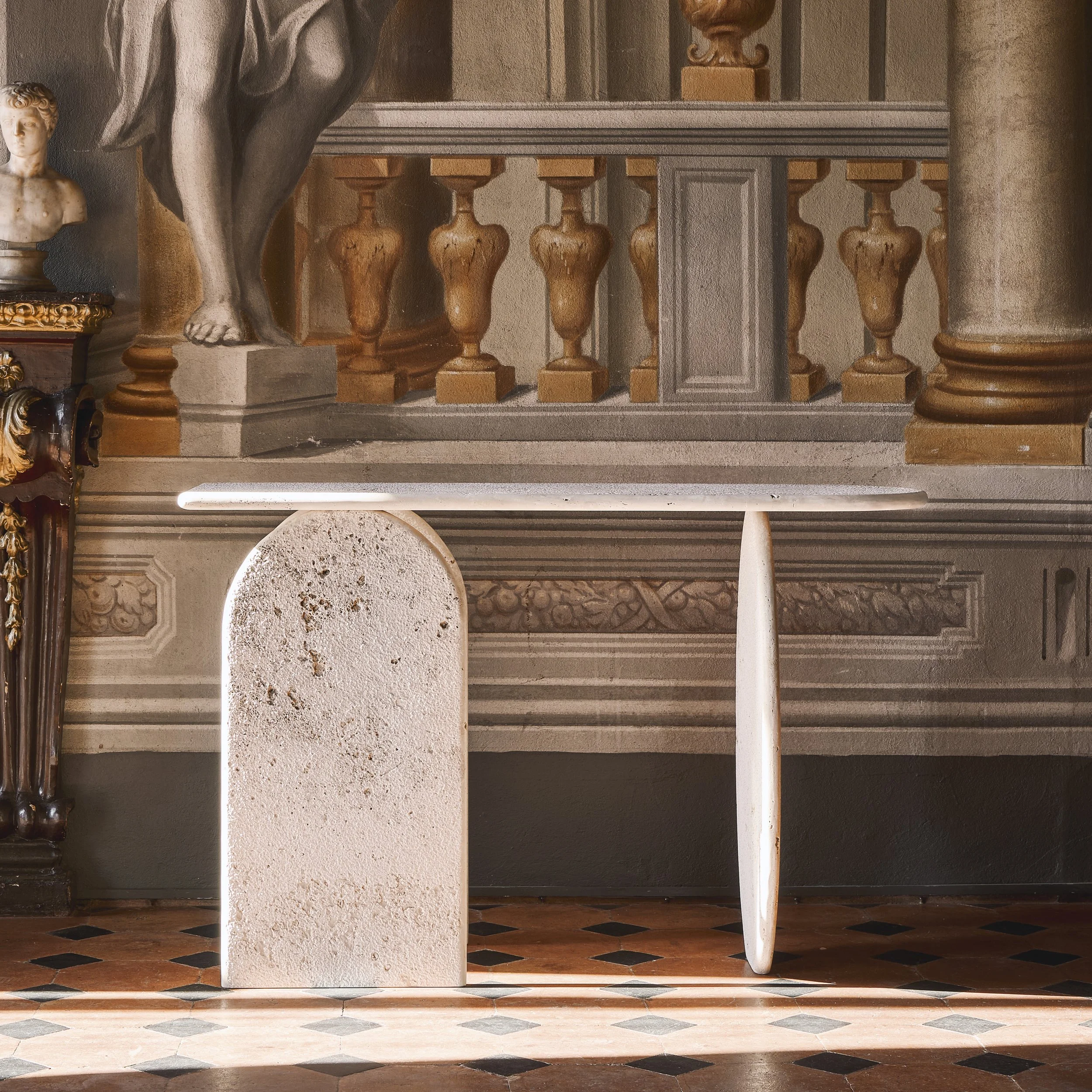 Roma Travertino Console