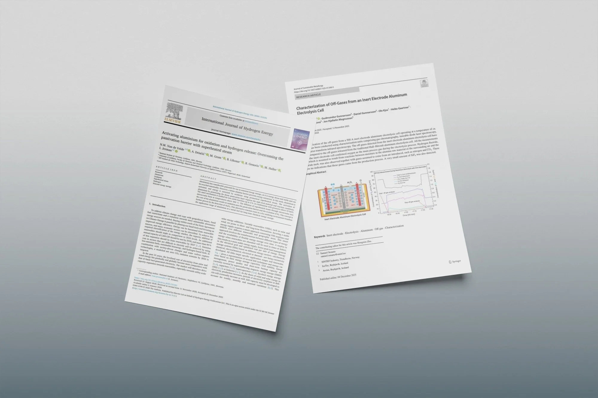 New publications in scientific journals