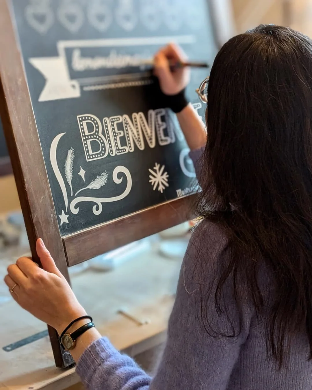 Refonte d'ardoise - Peinture en cours