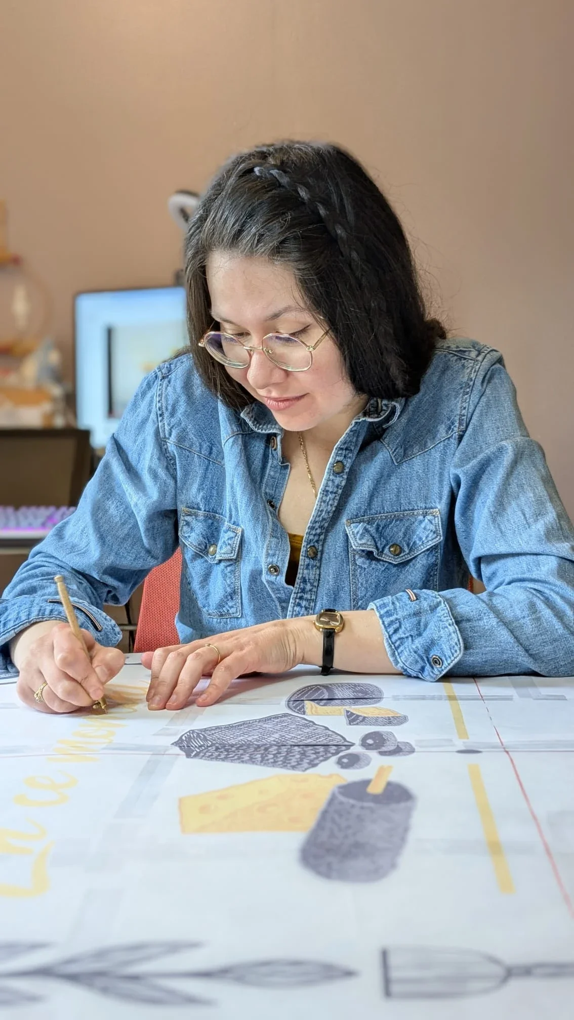 Piquage - étape préparatoire en amont de la peinture 