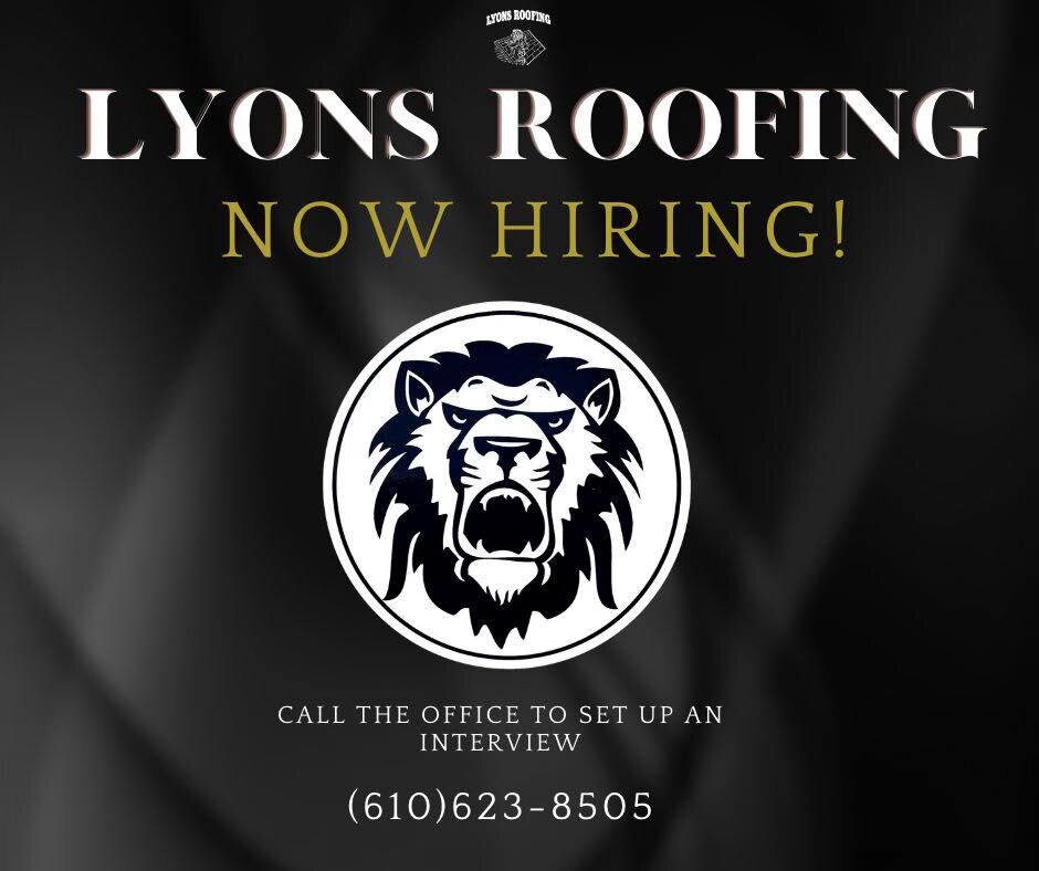 Lyons Roofing is an established growing residential and commercial full service roofing company. We are committed to providing quality workmanship and top-notch customer service and we value our team above all else. We are currently hiring Roofing Me