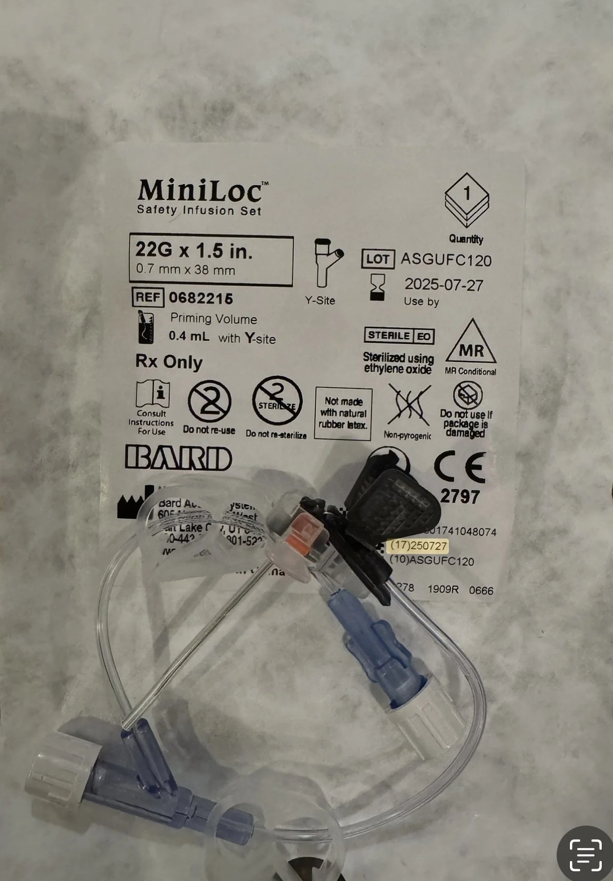 MiniLoc™ Safety Infusion Sets - Set of 19 — EarthSmart Medical