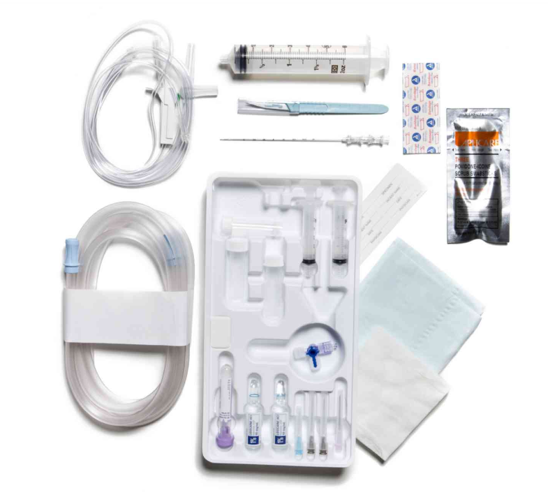 Paracentesis Tray – 15 ga x 3.25 in. (82.55 mm) Caldwell Needle/Cannula