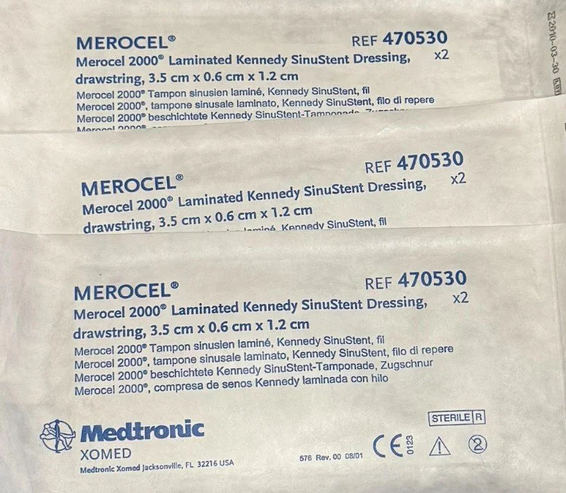 Merocel® 2000® Laminated Kennedy SinuStent Dressing 3.5cm