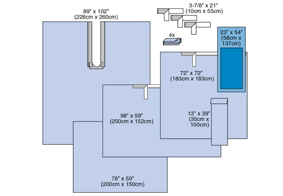 70" x 100" Drape Sheets -Pack of 5
