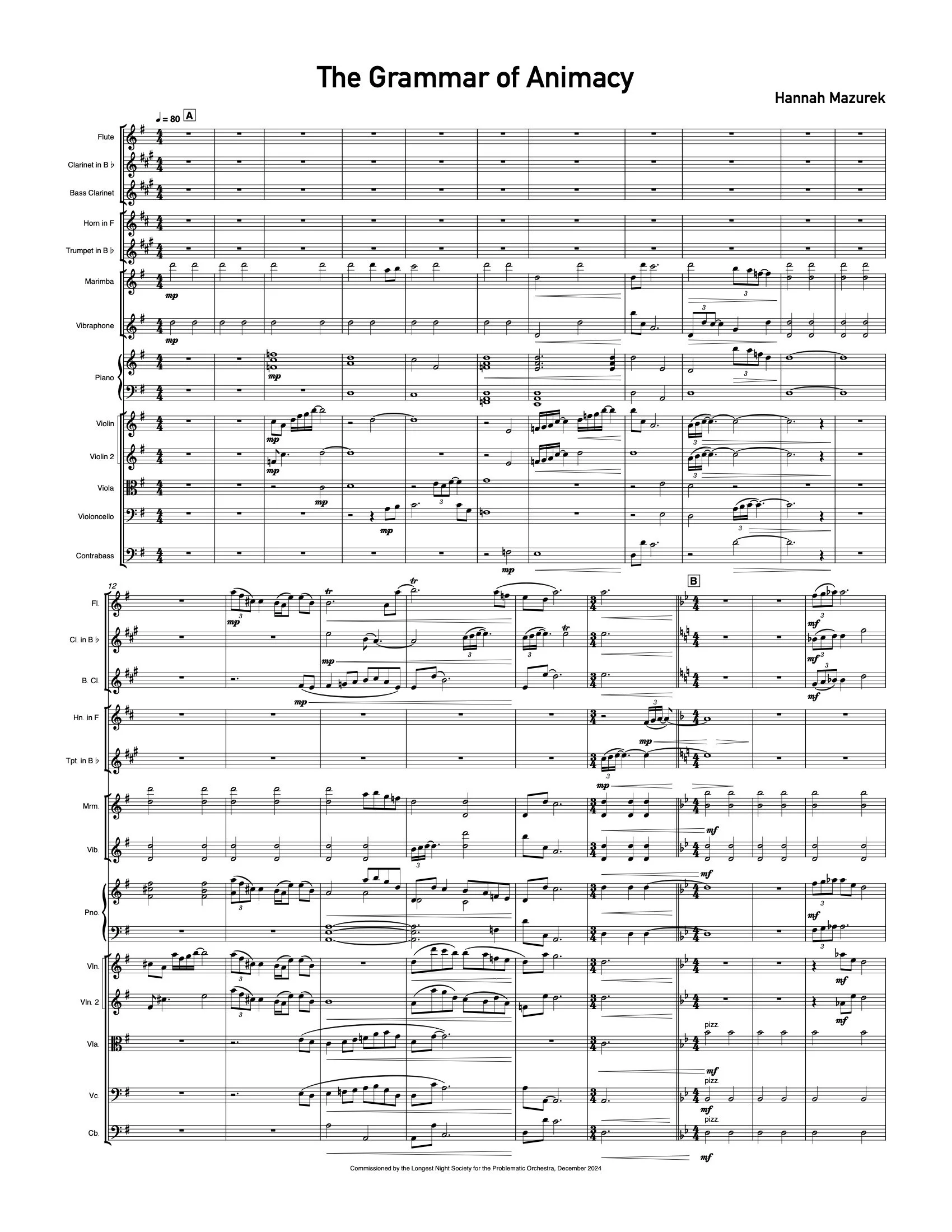 The Grammar of Animacy (chamber orchestra)