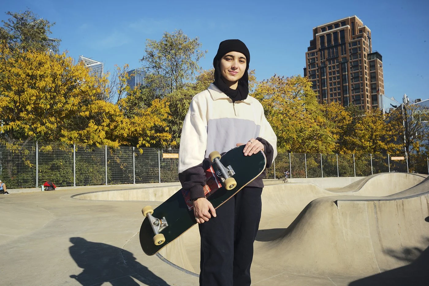 "I strive to be seen as any other person. Just because I wear the hijab doesn't mean I'm different. There's a lot of stereotypes around it, the hijab is not a defining factor. My passion is a way to live life, being kind and helpful, helping the worl