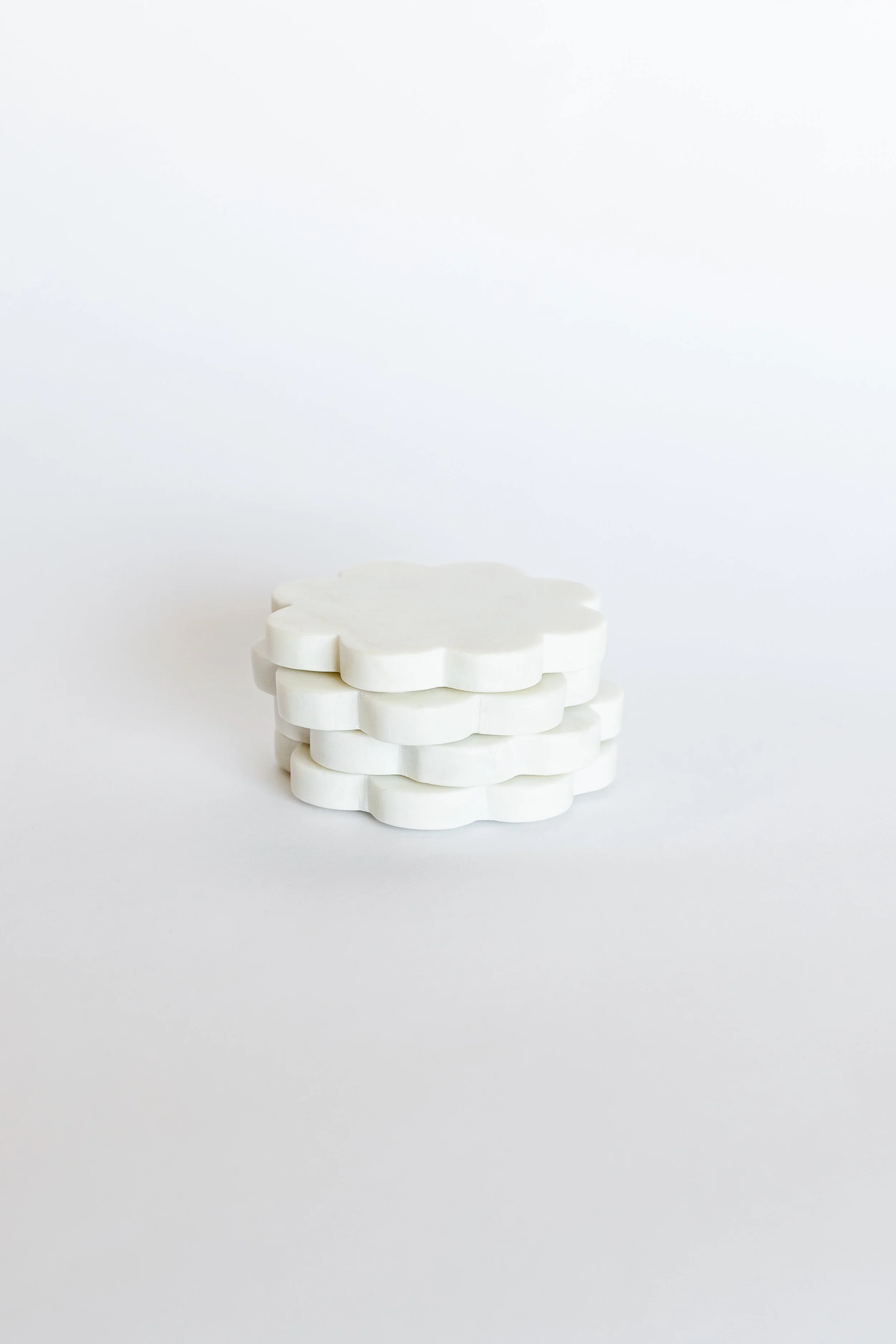 Scalloped Marble Coasters
