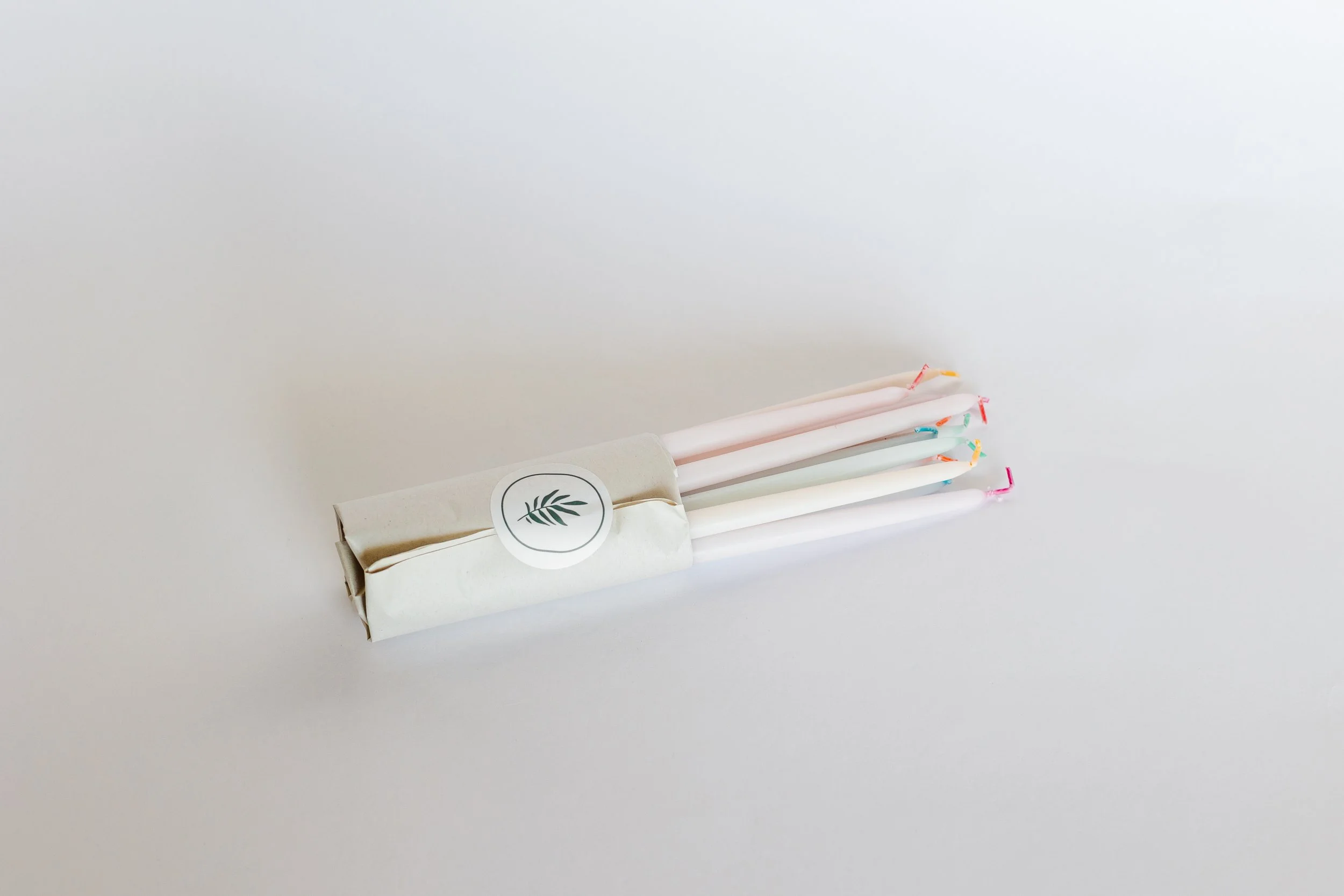 Pastel Thin Taper Candlesticks