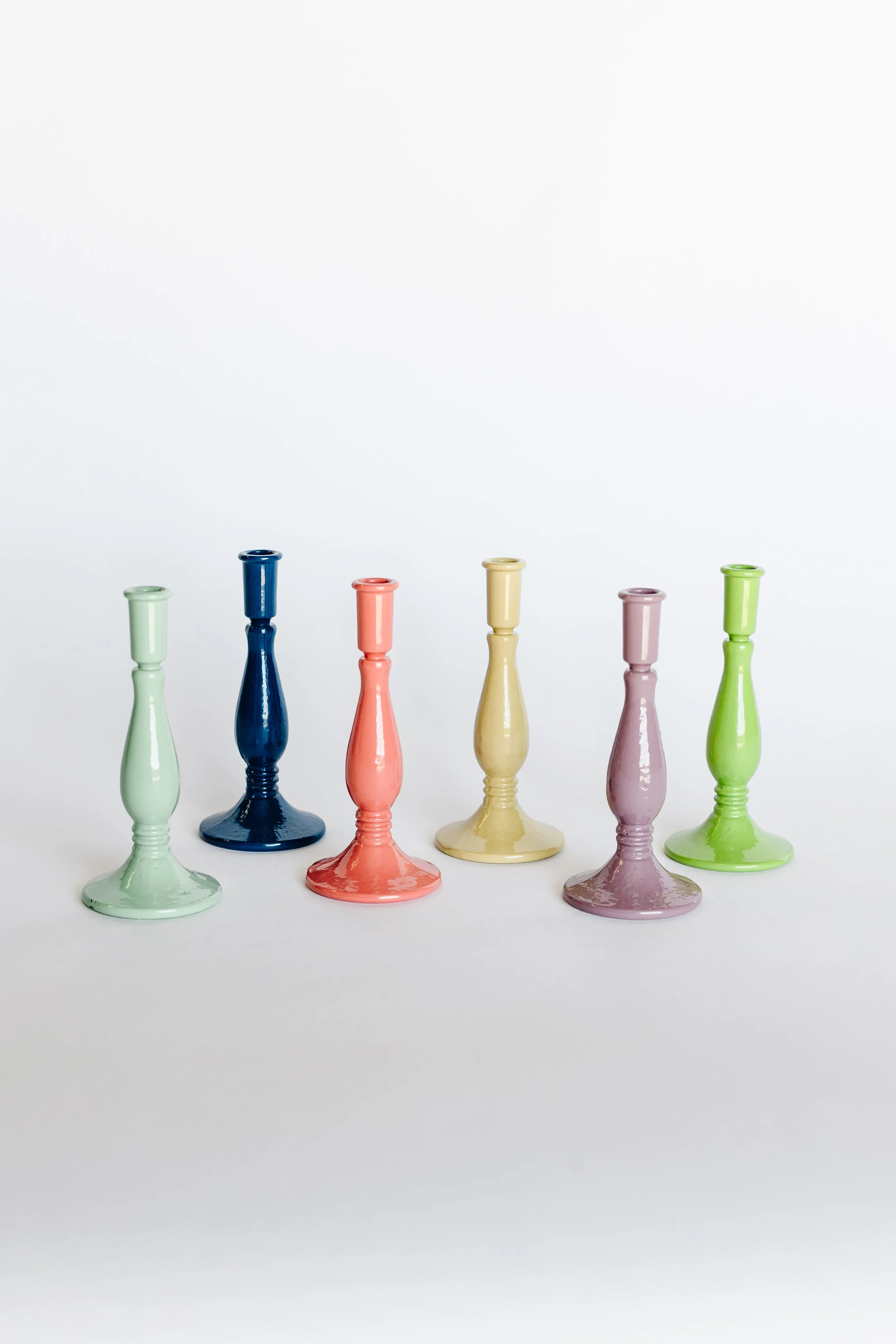 Colorful Cast Iron Taper Holders