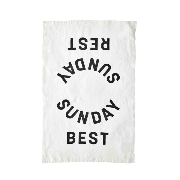 Sunday Best Pure Linen Tea Towel