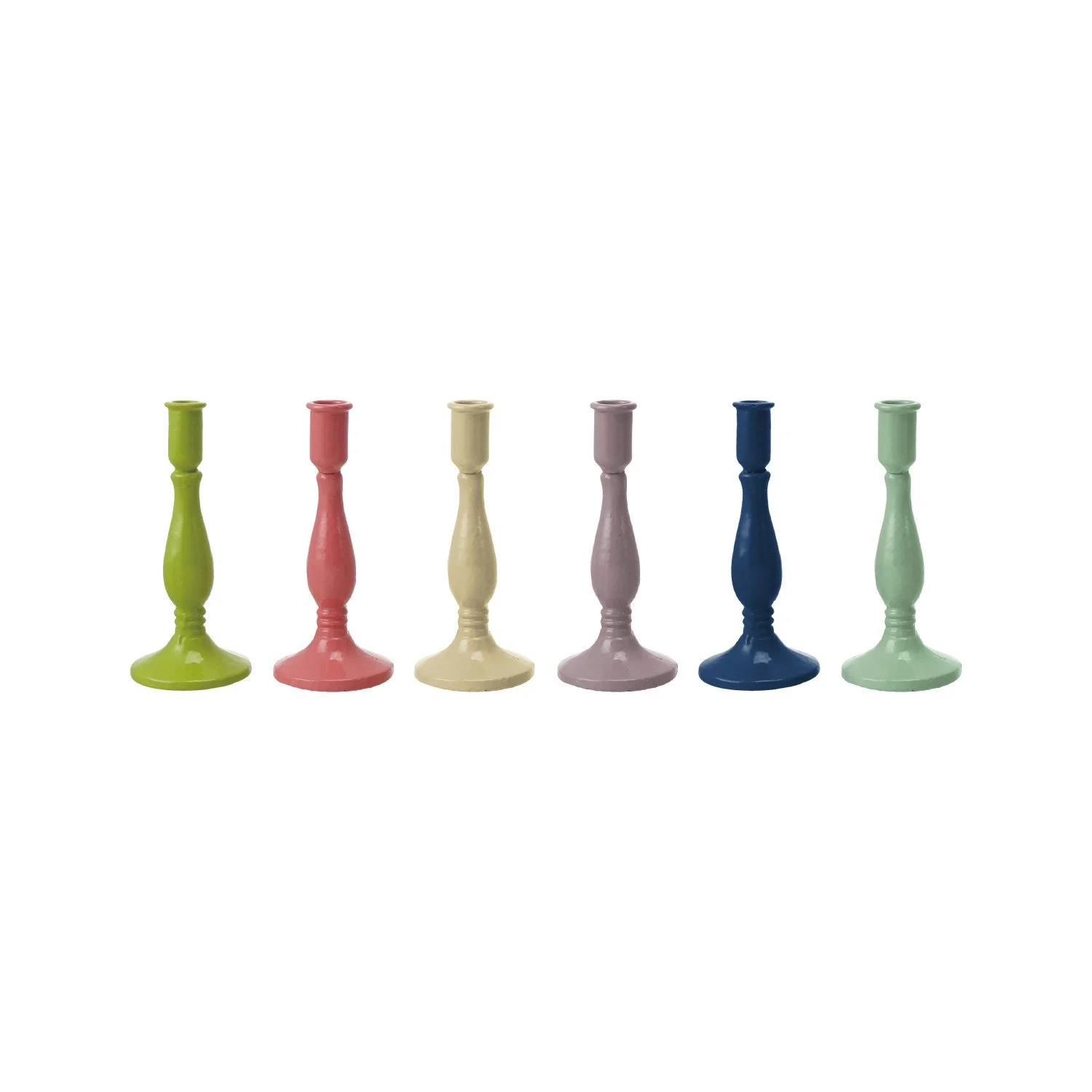 Colorful Cast Iron Taper Holders