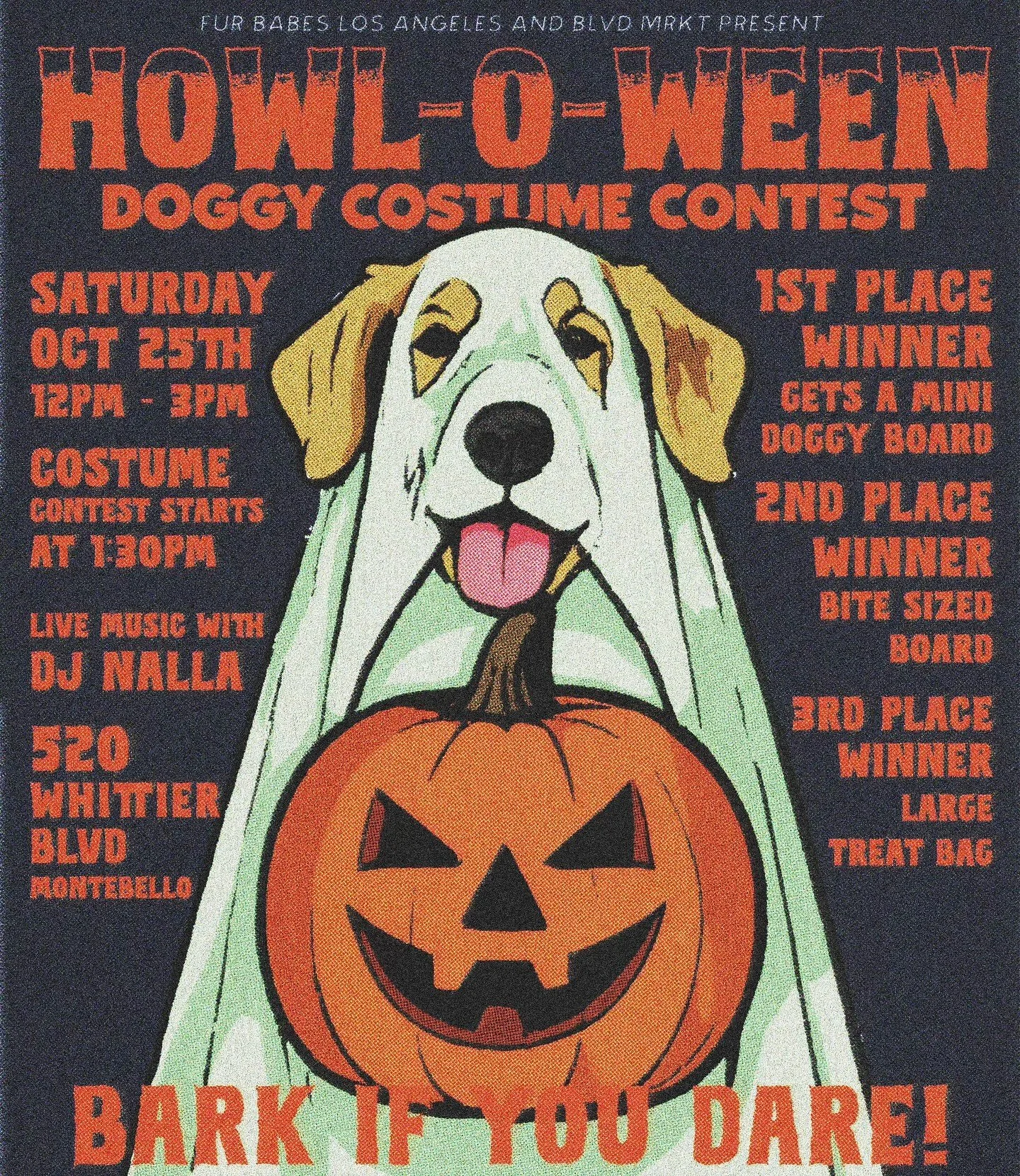 Get ready for a howl in’ good time filled with wagging tails and costumes 👻🐾 Join us for the ultimate Halloween paw-ty, featuring our furry friends and a costume contest. 🎃
Enjoy the delightful pet charcuterie boards from @furbabeslosangele