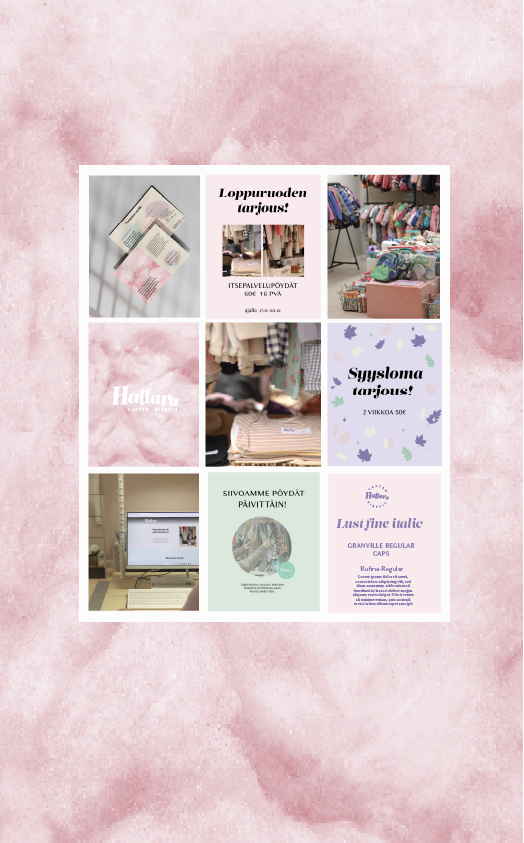 Kollaasi, Hattaran visuaalisesta brändistä