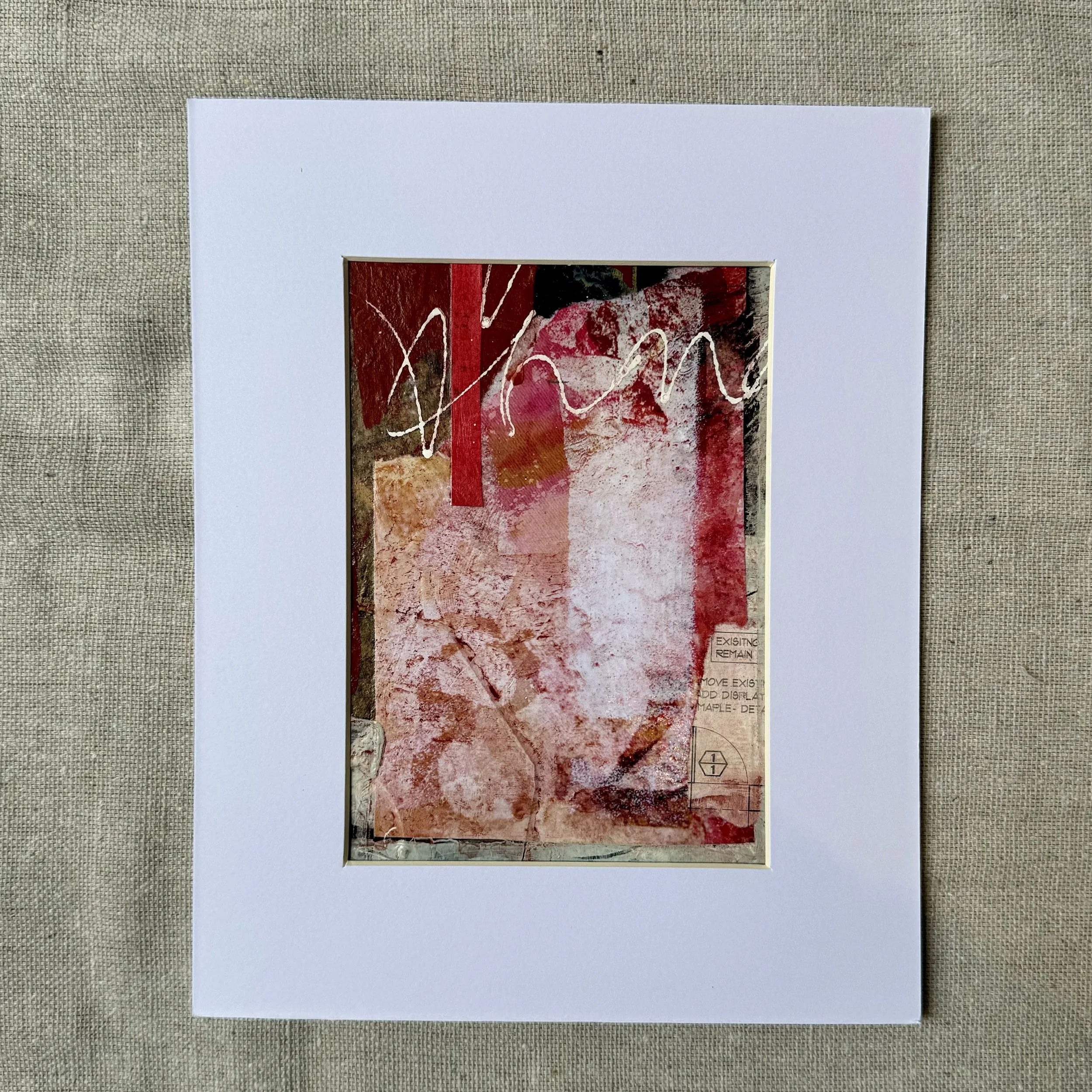 Untitled 2 2023  |  Mixed media on paper, 7 x 5 inches SOLD