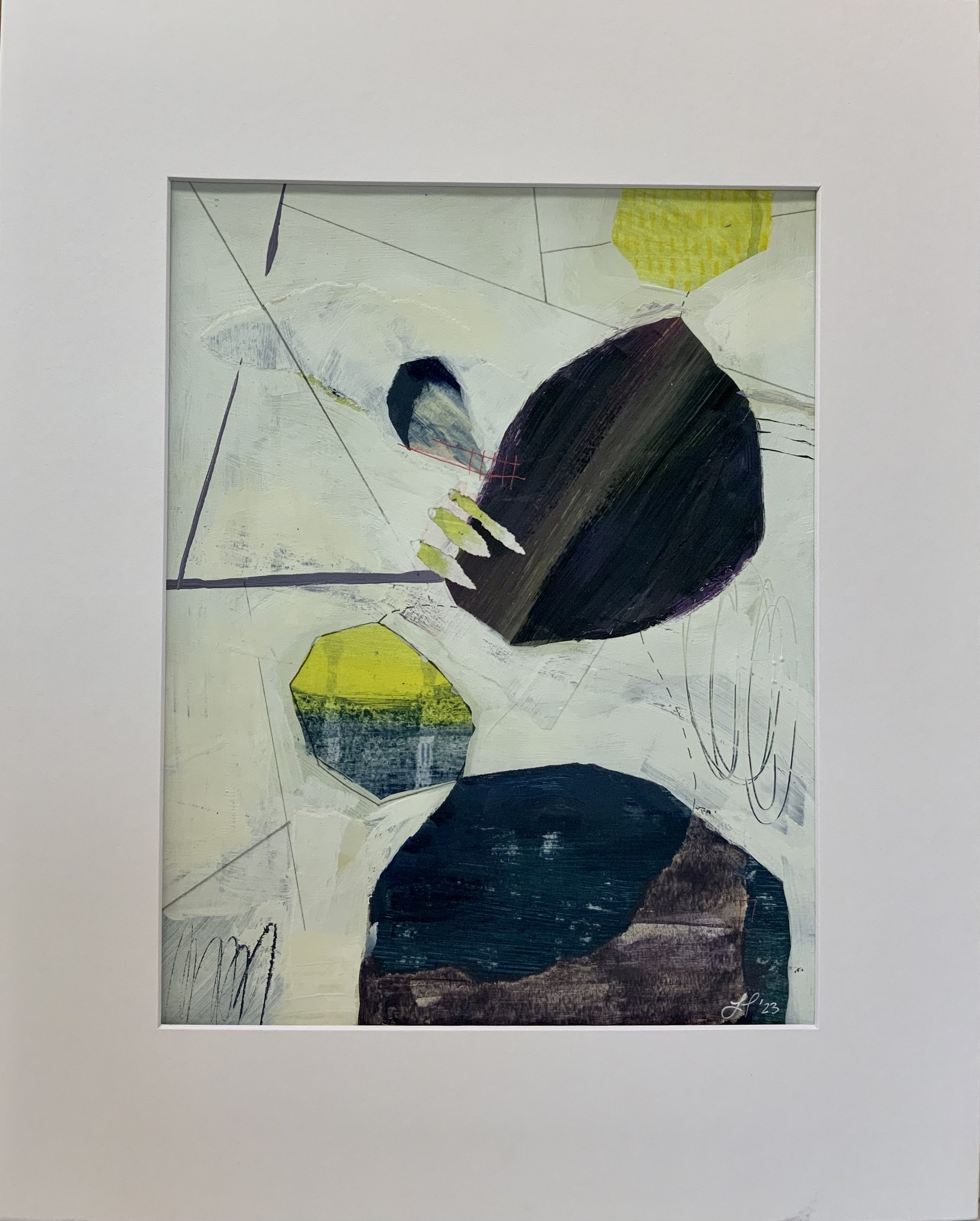 The Aerialist 2023  |  Mixed media on paper, 14 x 11 inches SOLD