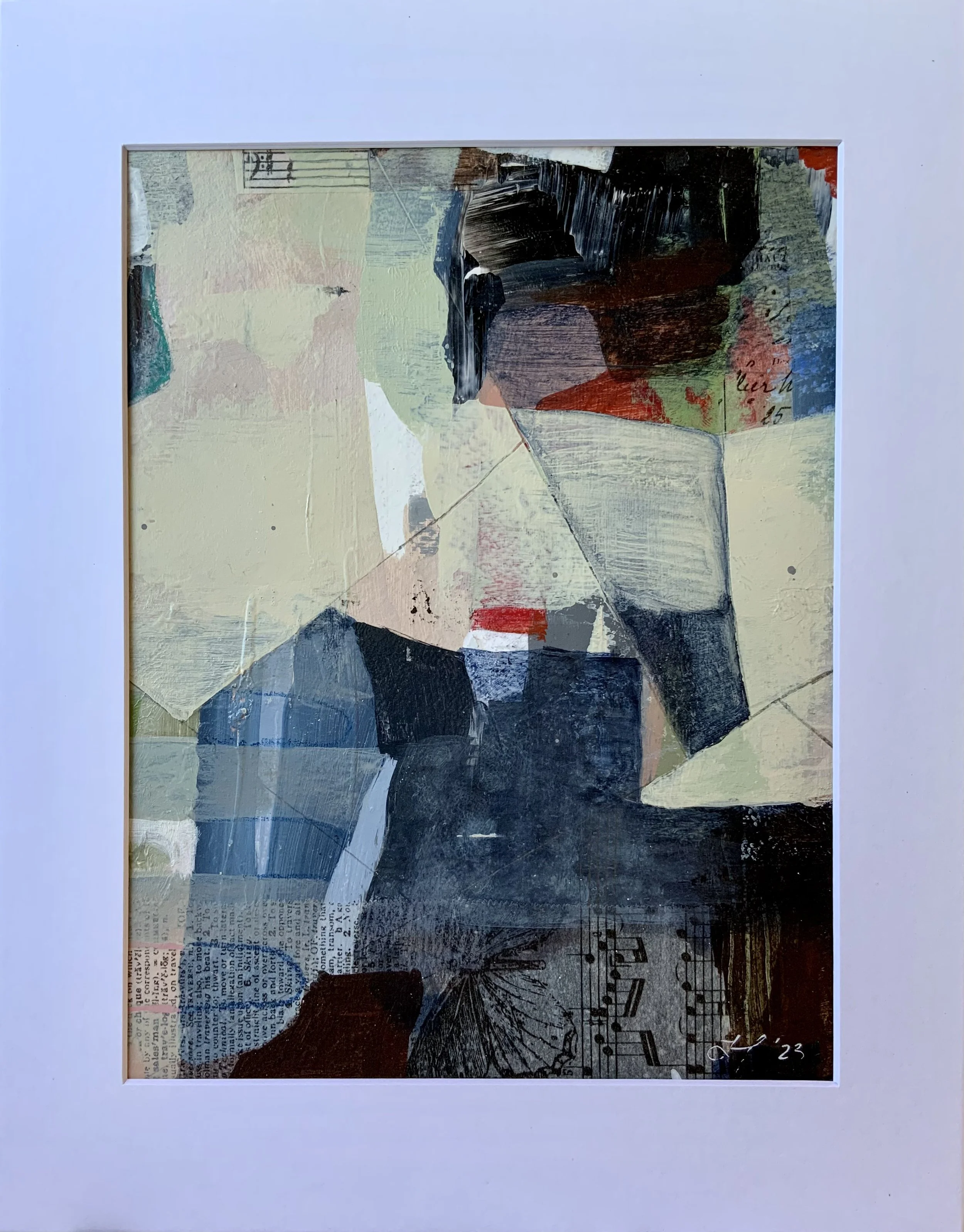 Untitled 3 2023  |  Mixed media on paper, 10.5 x 8 inches SOLD