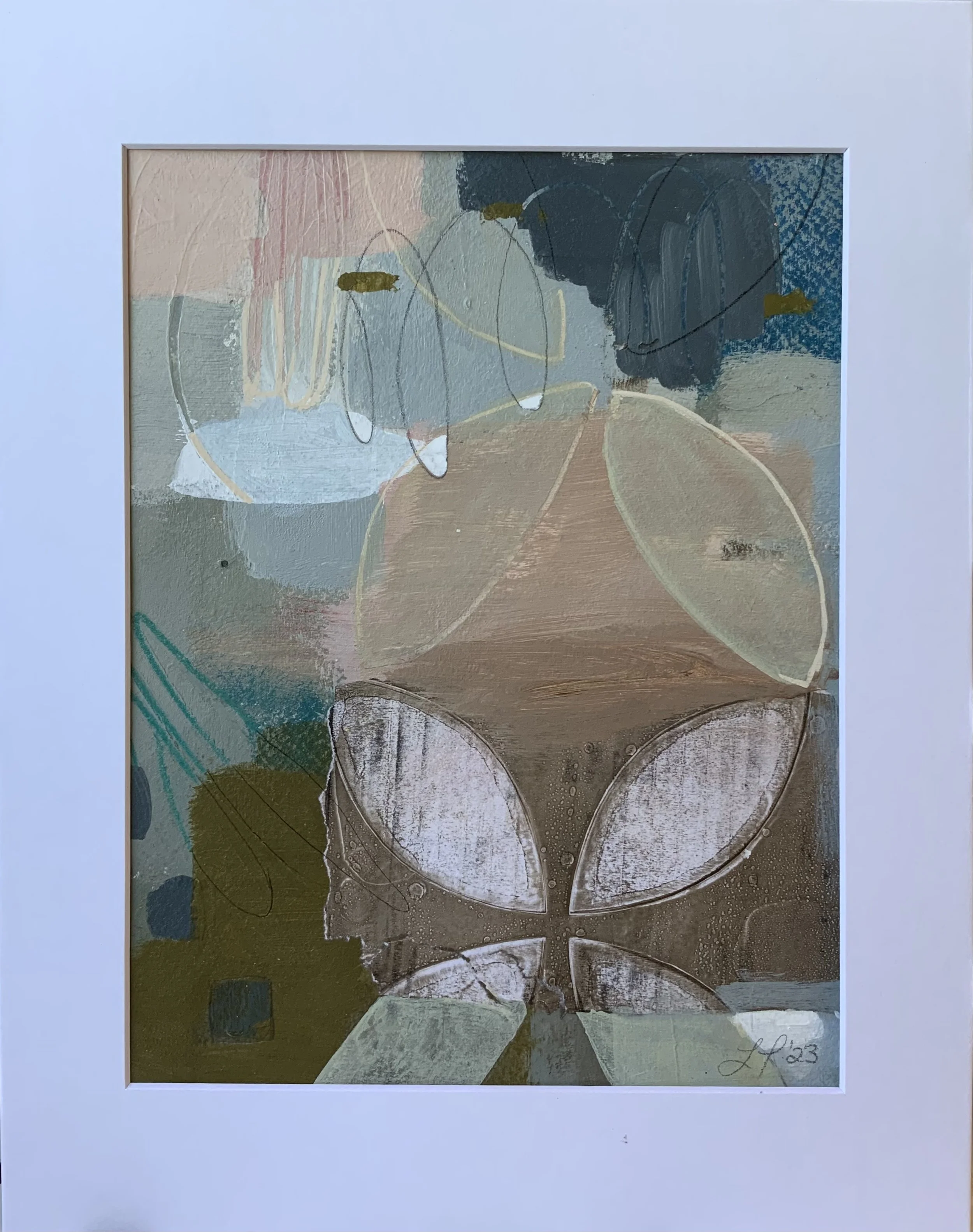 Untitled 1 2023  |  Mixed media on paper, 10.5 x 8 inches SOLD