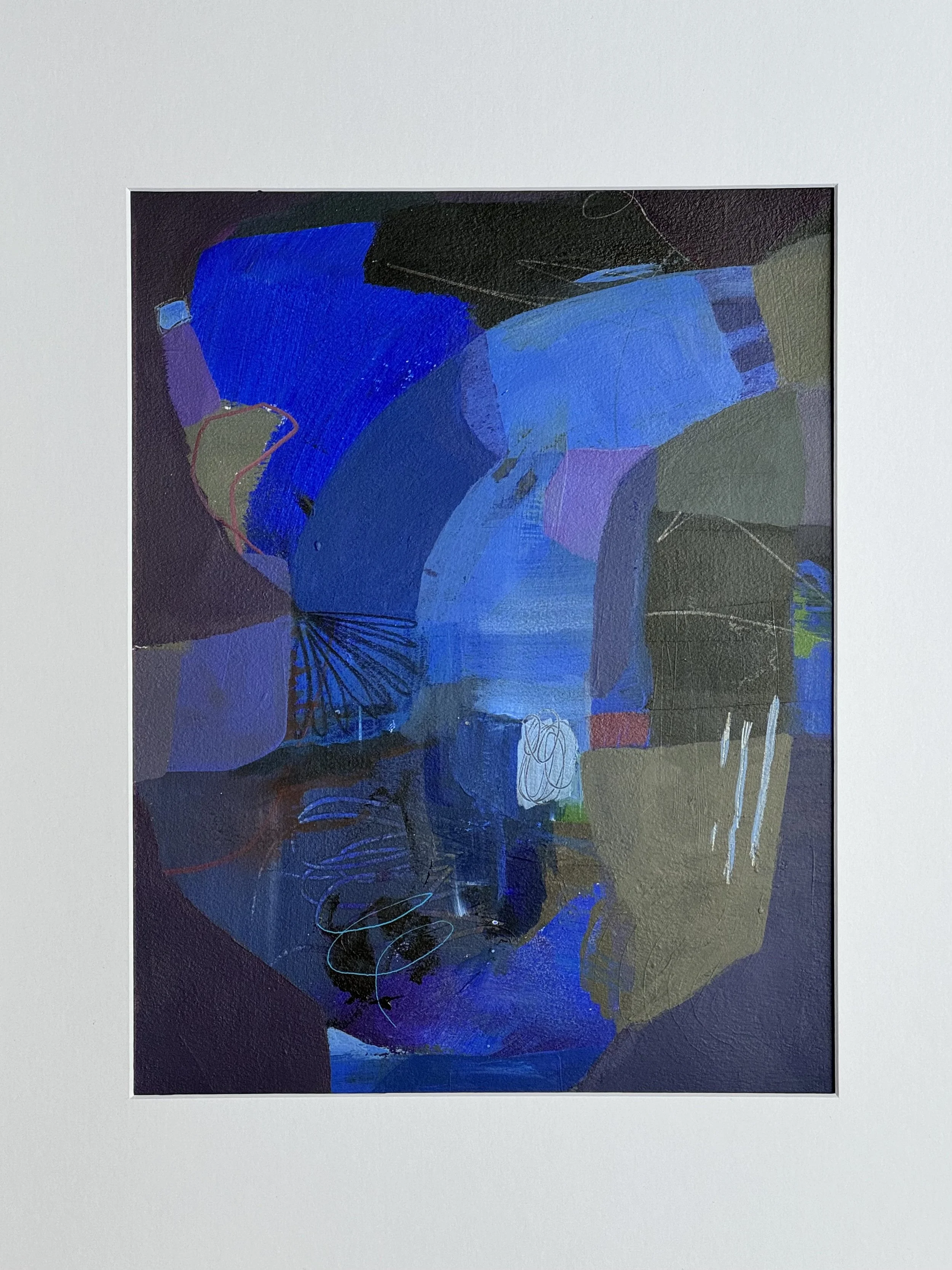 Finding My Way 2 2024  |  Mixed media on paper, 14 x 11 inches SOLD