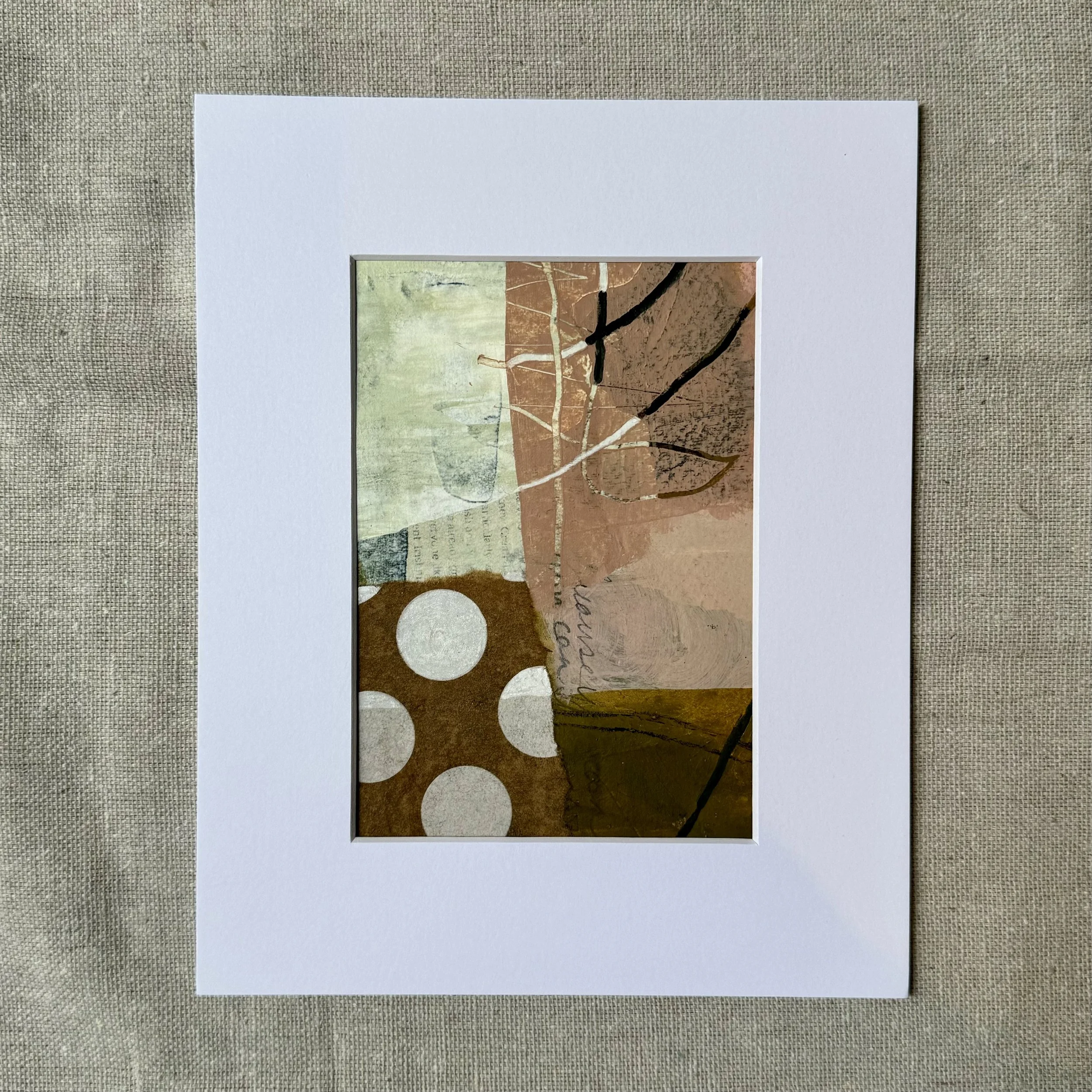 Untitled 4 2023  |  Mixed media on paper, 7 x 5 inches SOLD