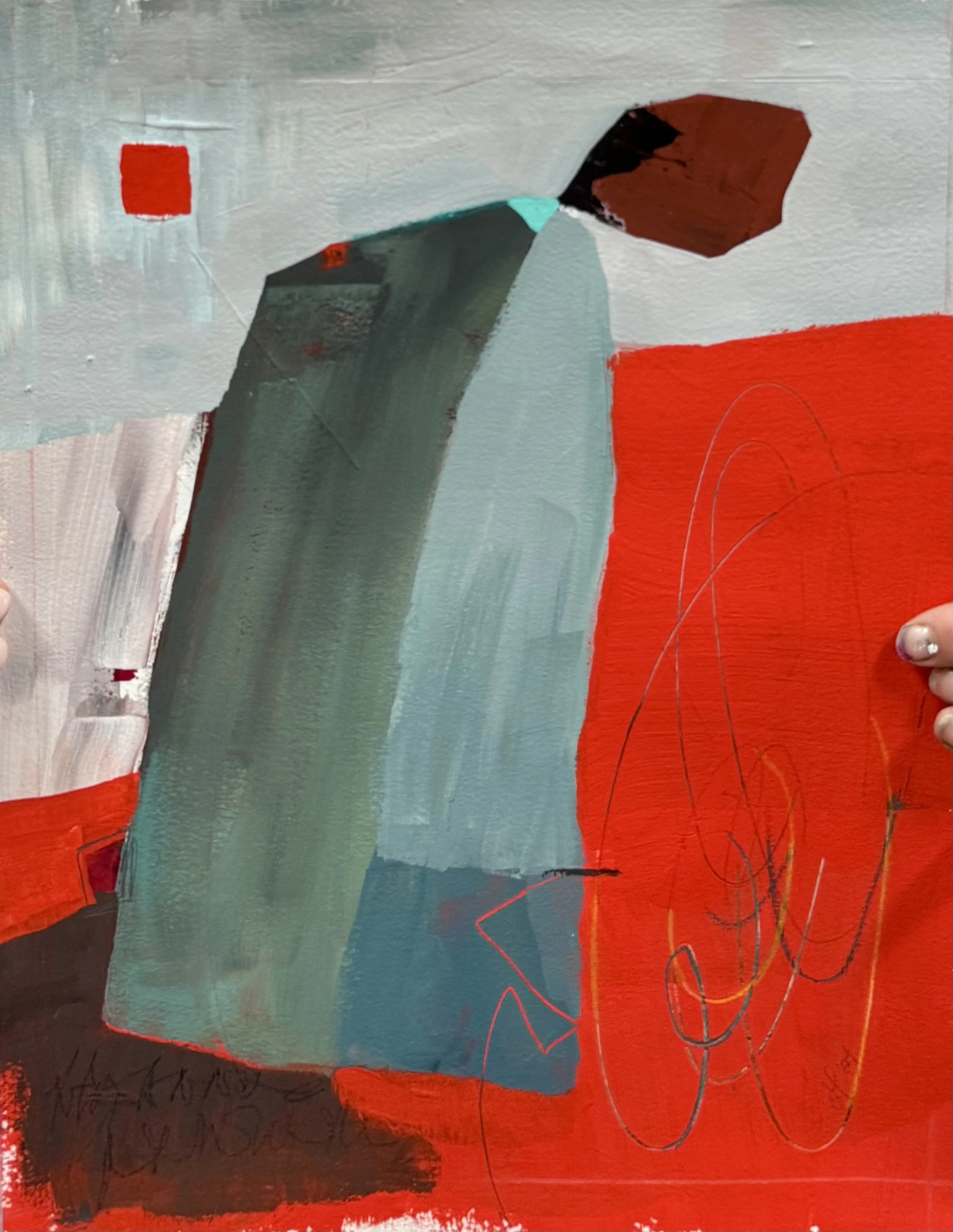 Untitled Art Fuel 2024  |  Mixed media on paper, 14 x 11 inches SOLD