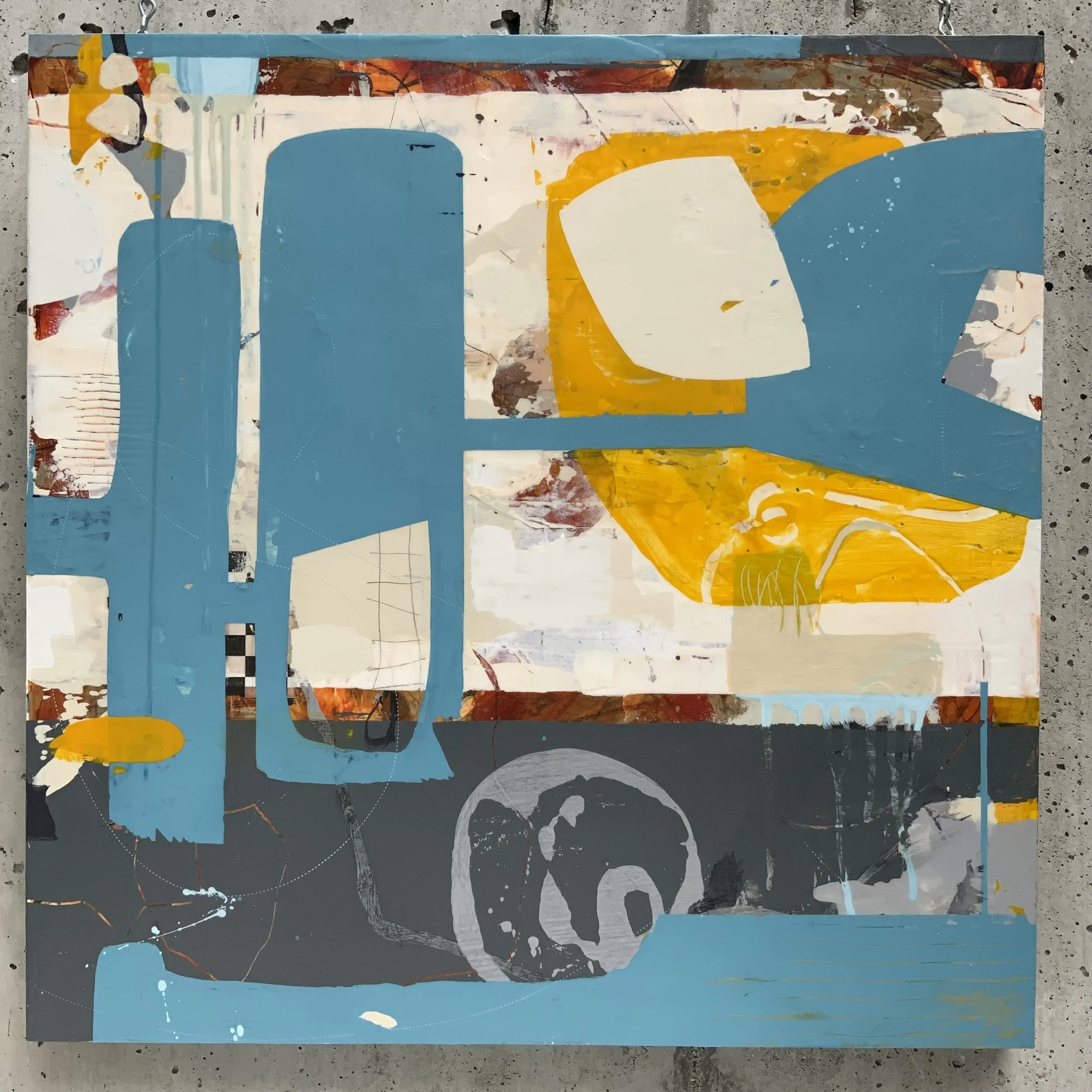 Broken Crayons Still Colour 2023  |  Mixed media on board, 24 x 24 inches SOLD