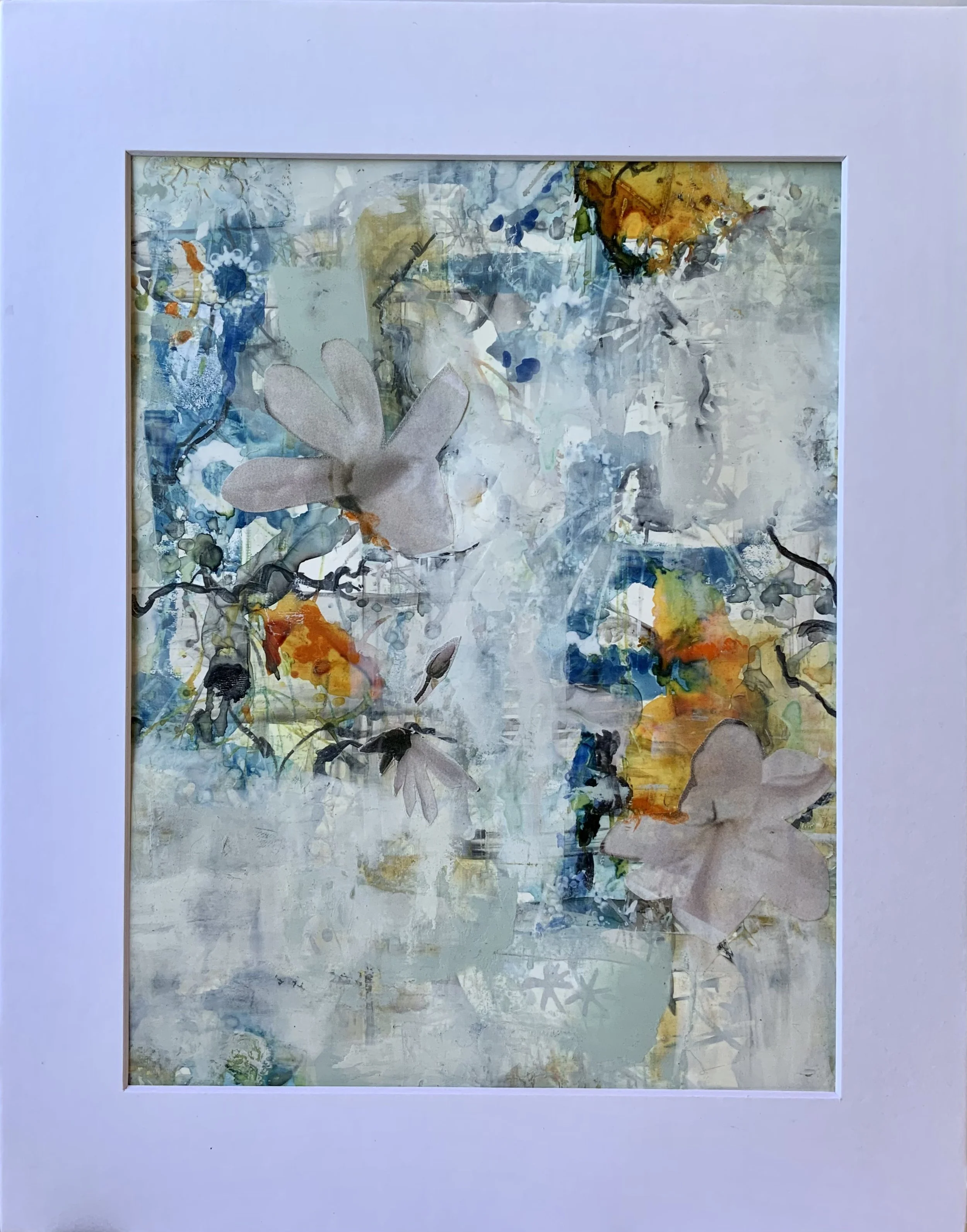 Untitled 2023  |  Mixed media on yupo, 10.5 x 8 inches SOLD