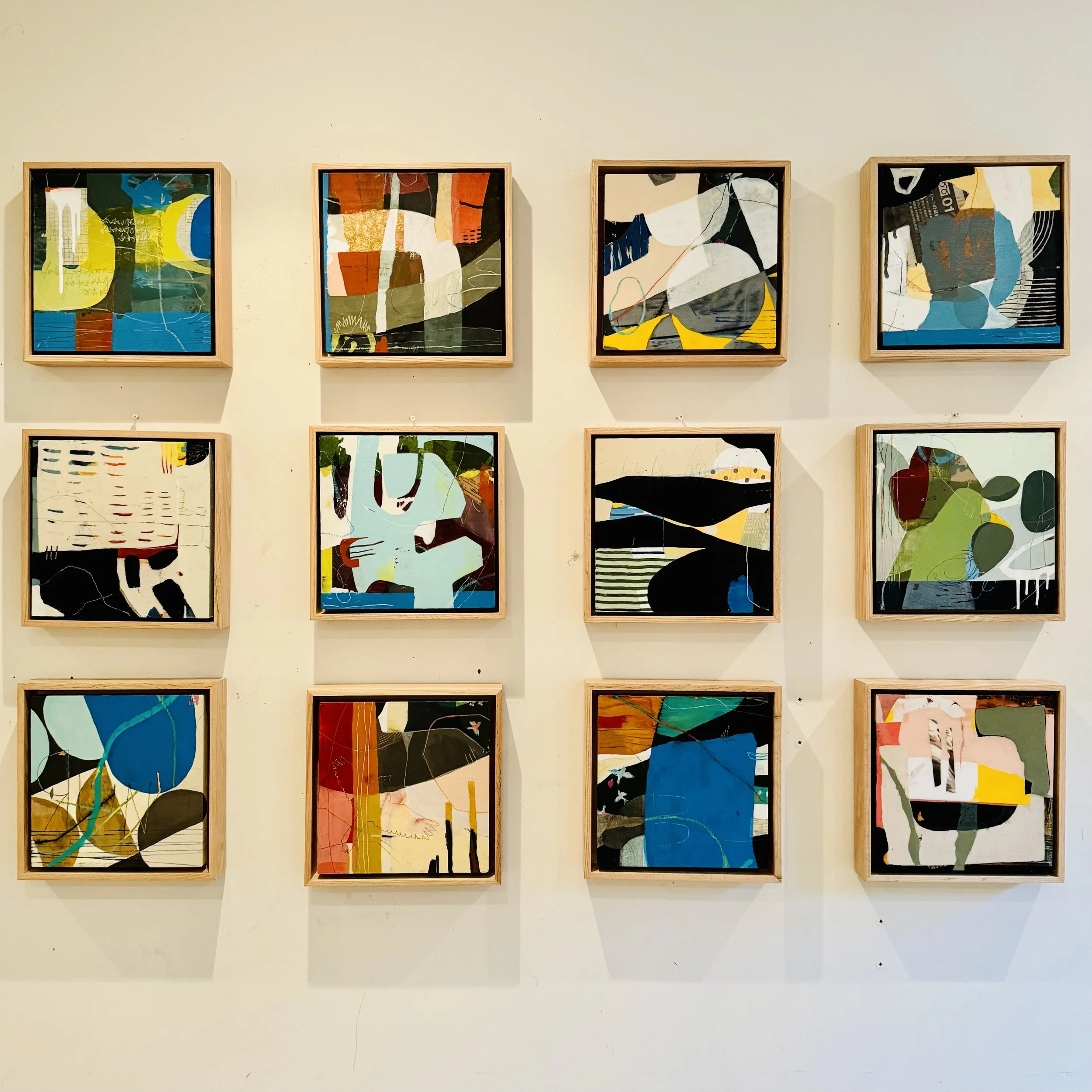 Grid of framed 10 x 10 panels