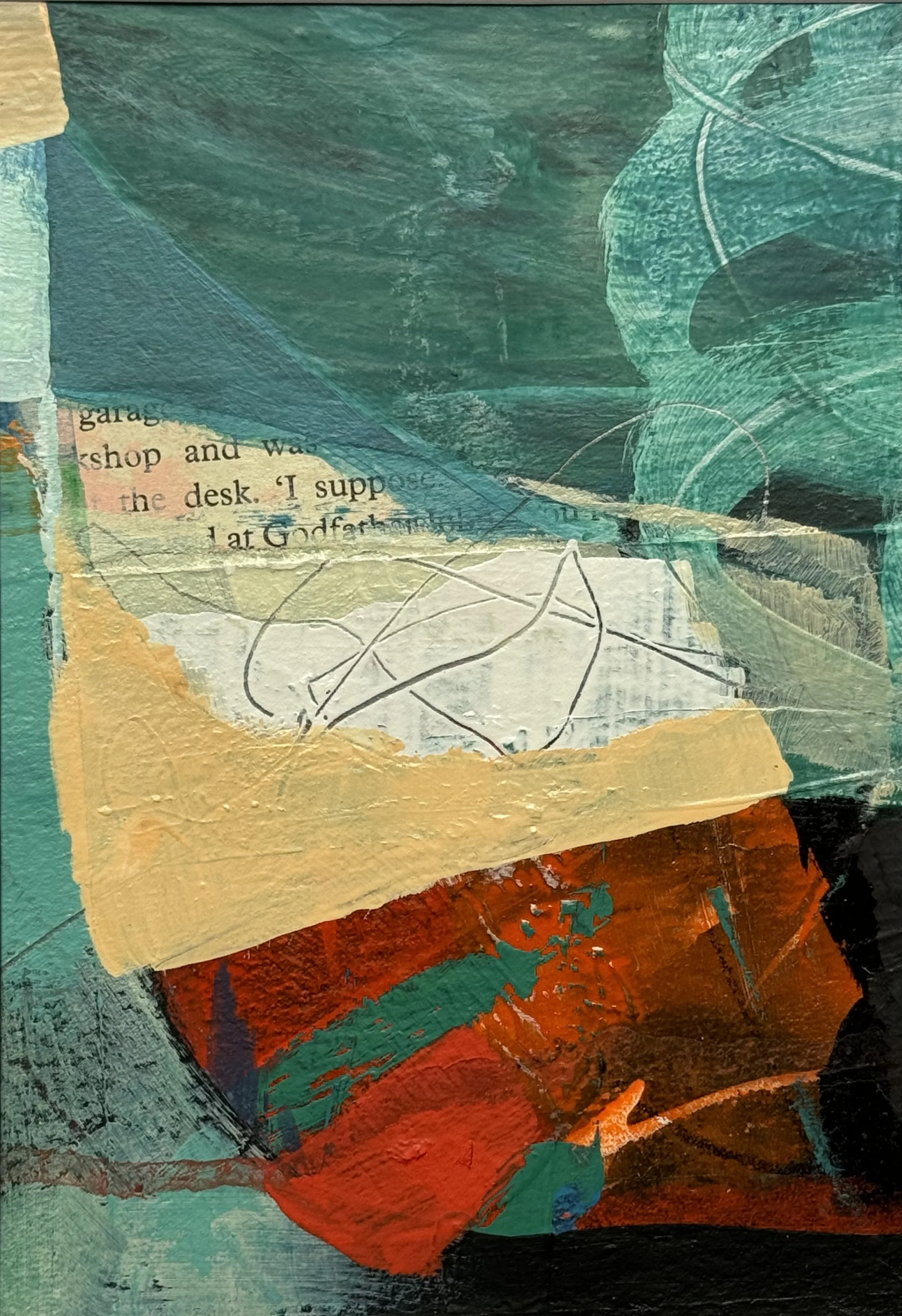 Untitled 1 2024  |  Mixed media on paper, 7 x 5 inches SOLD